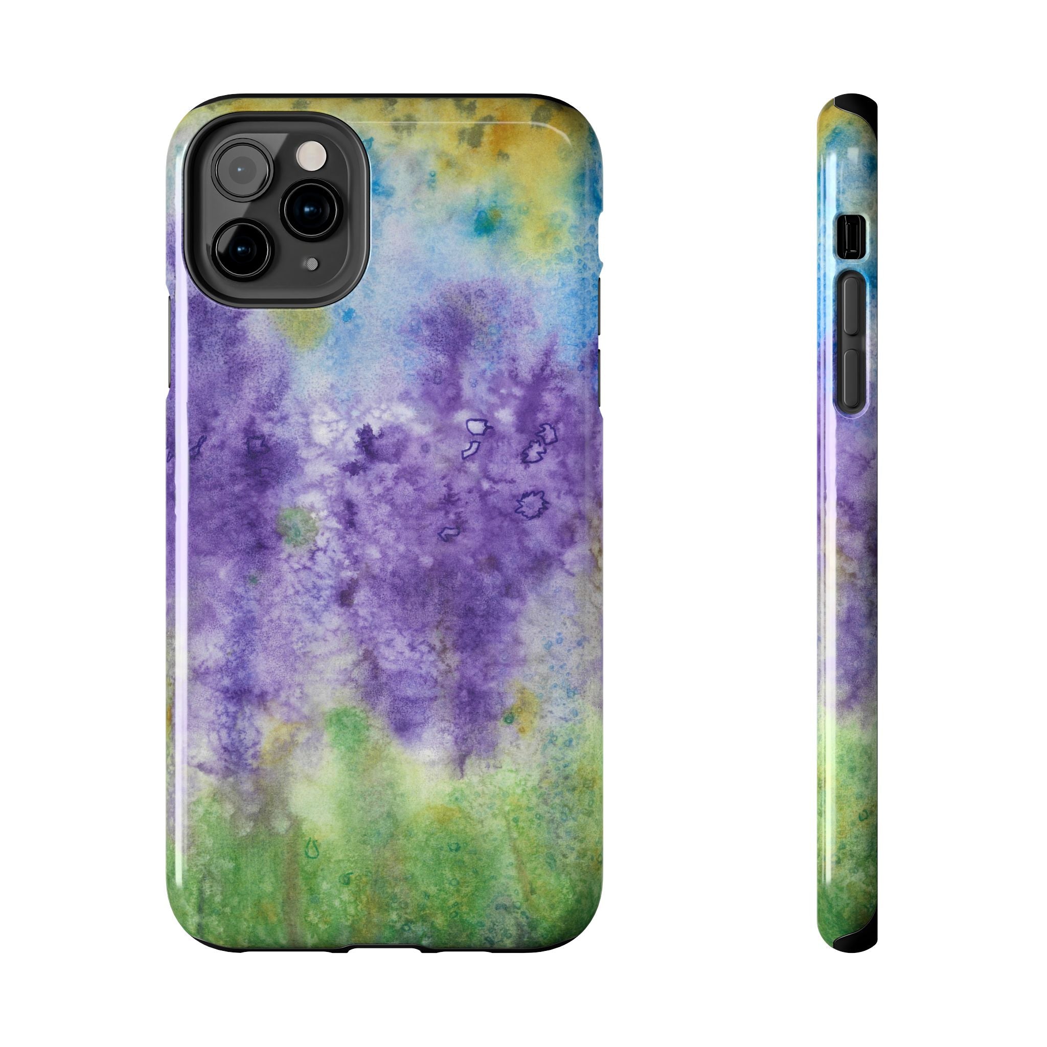 Tough Phone Case - All iPhones and Samsung Galaxys - Exciting Abstract Design #74 Lavender Fields