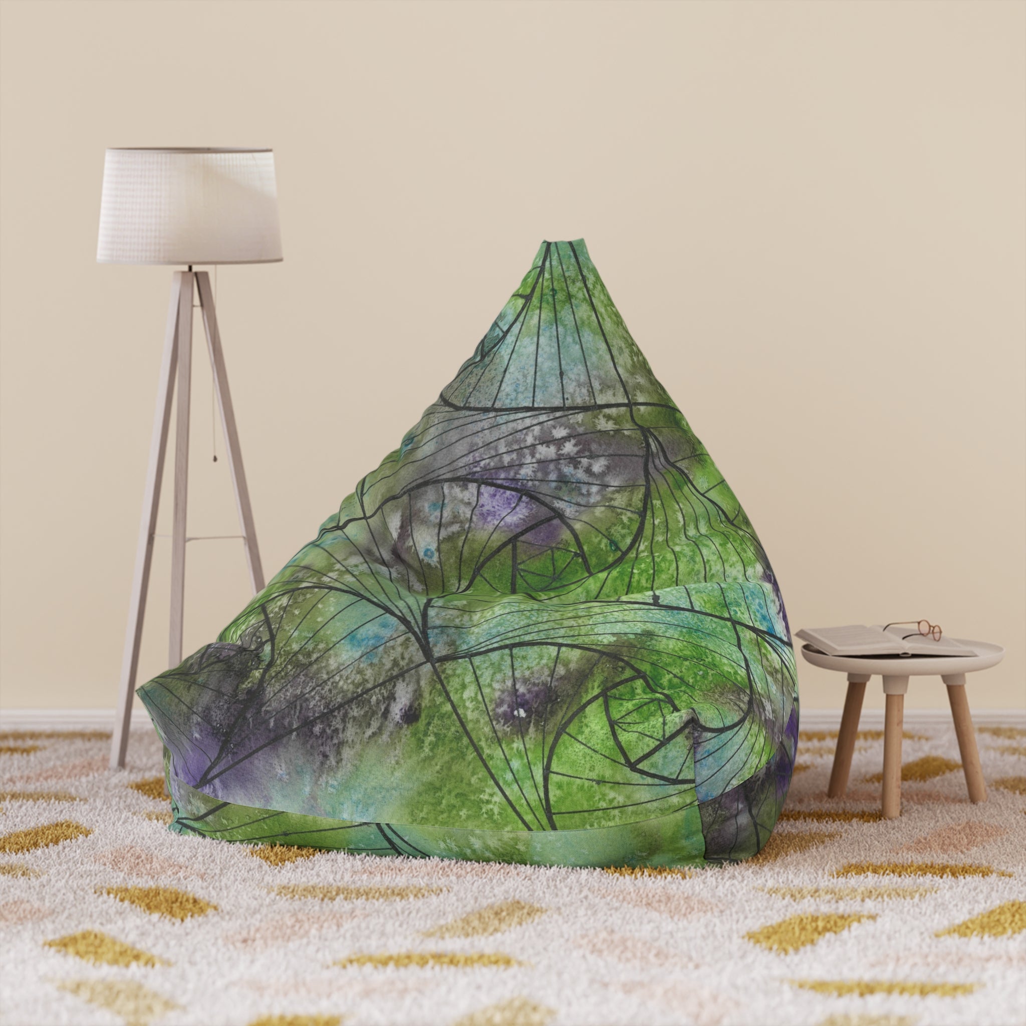 Bean Bag Chair Covers For Indoor & Outdoor - 2 Sizes - Exciting Abstract Design #55 Of Course I'm Sure!