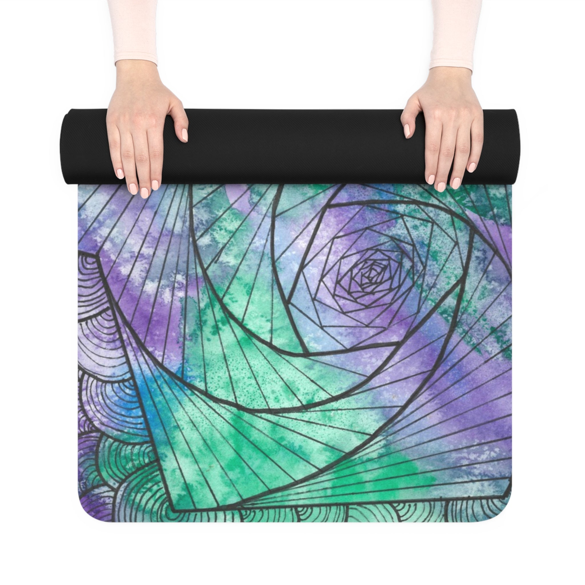 Yoga Mats and Gym Mats. Colourful Abstract Designs. Perfect for Home, Yoga or Gym Class, or a Special Gift #50 If Not Now When