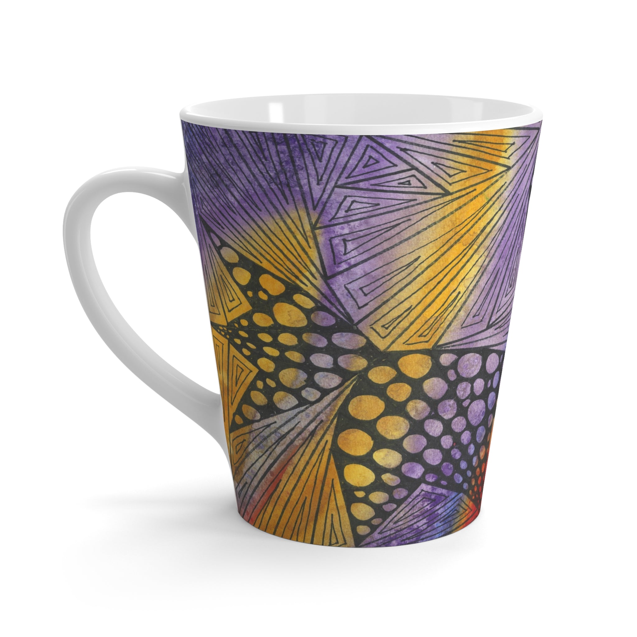 Coffee Mugs and Cups. Colourful Abstract Designs. Perfect for Home, Office or Special Gift #82 Fighting Delusions