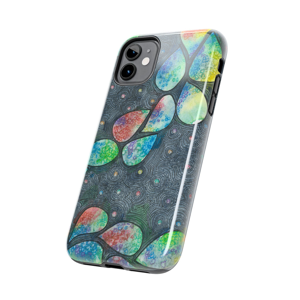 Tough Phone Case - All iPhones and Samsung Galaxys - Exciting Abstract Design #30 Give Us A Minute