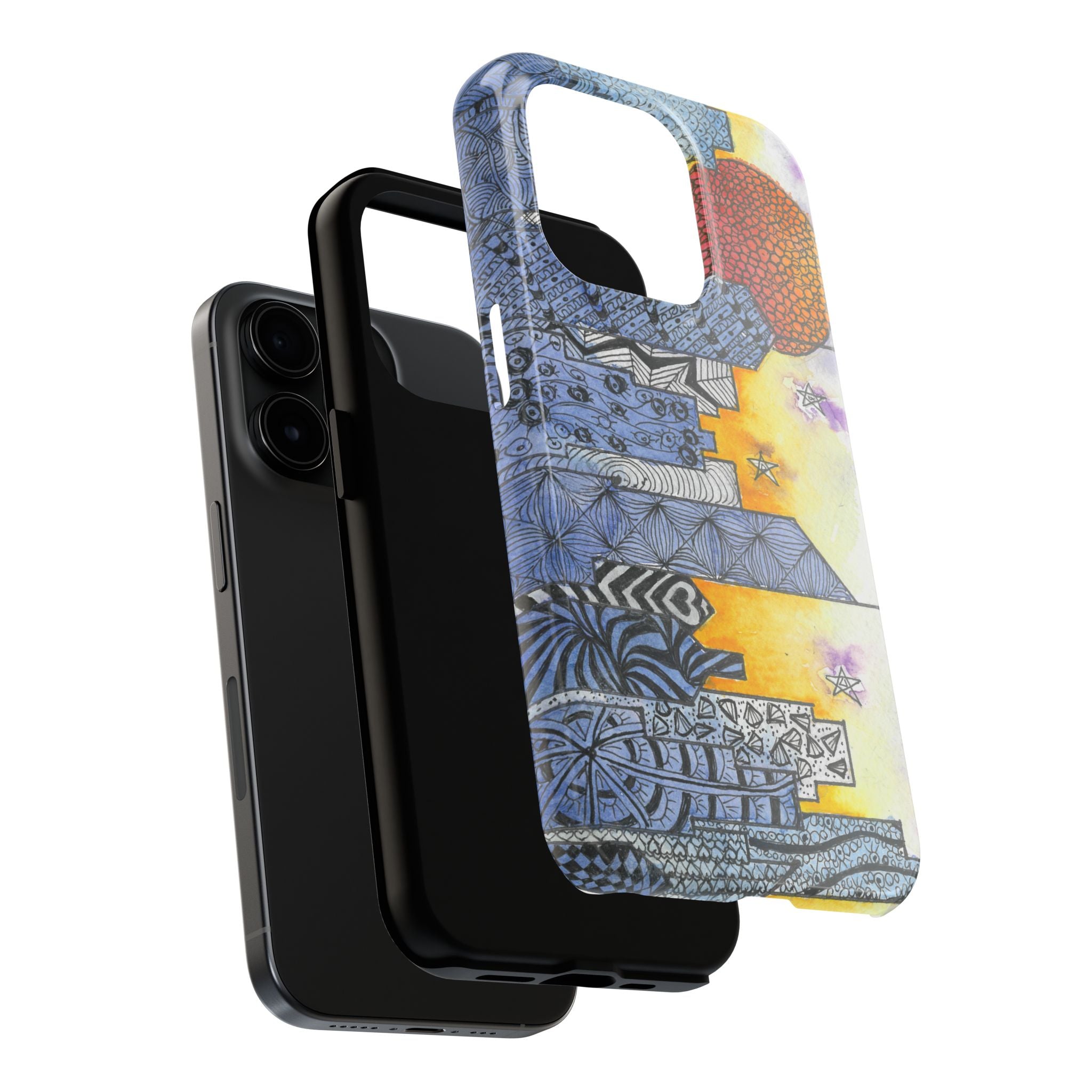 Tough Phone Case - All iPhones and Samsung Galaxys - Exciting Abstract Design #5 In The Shadows