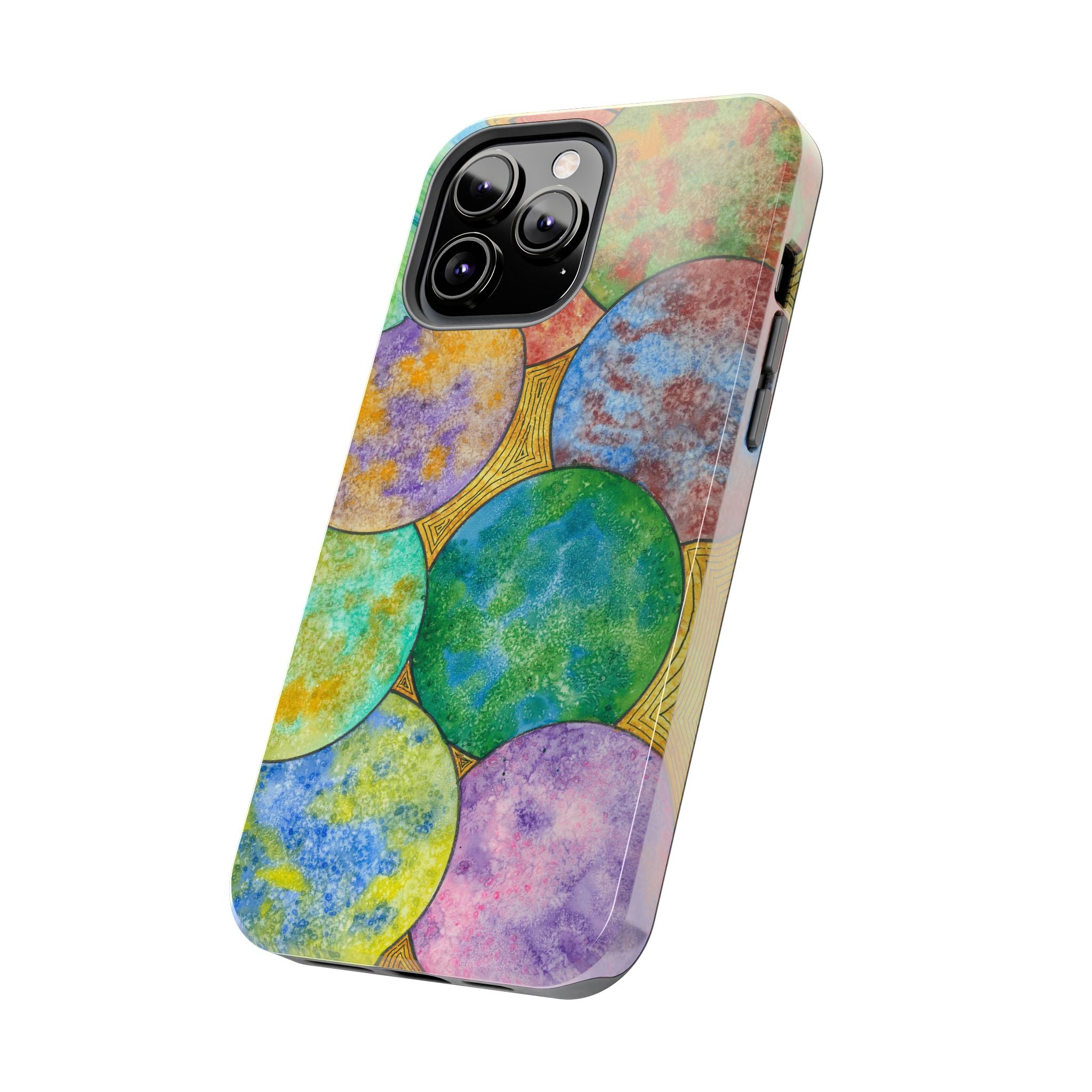 Tough Phone Case - All iPhones and Samsung Galaxys - Exciting Abstract Design #61 Worlds Apart