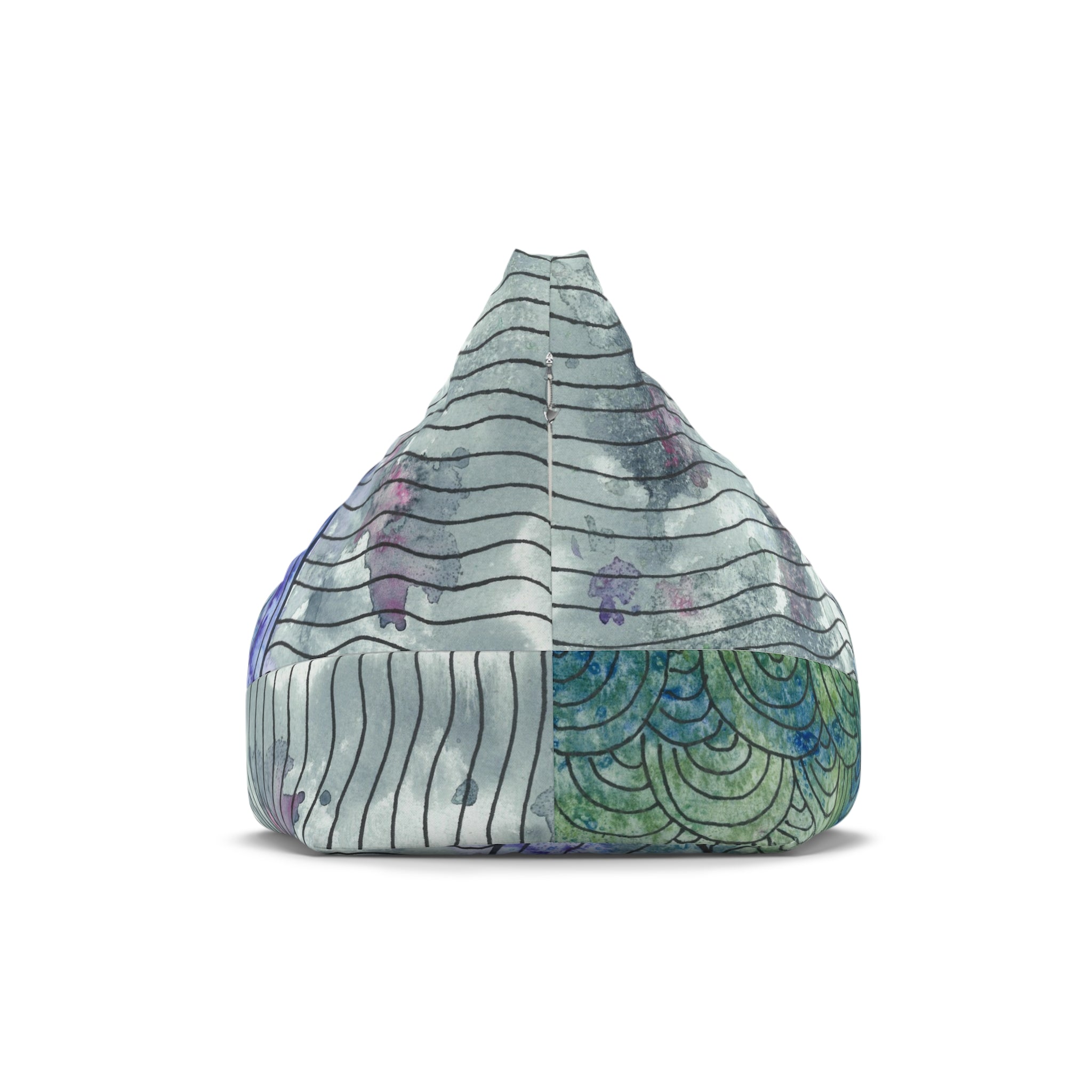 Bean Bag Chair Covers For Indoor & Outdoor - 2 Sizes - Exciting Abstract Design #90 Rtanj Pyramid