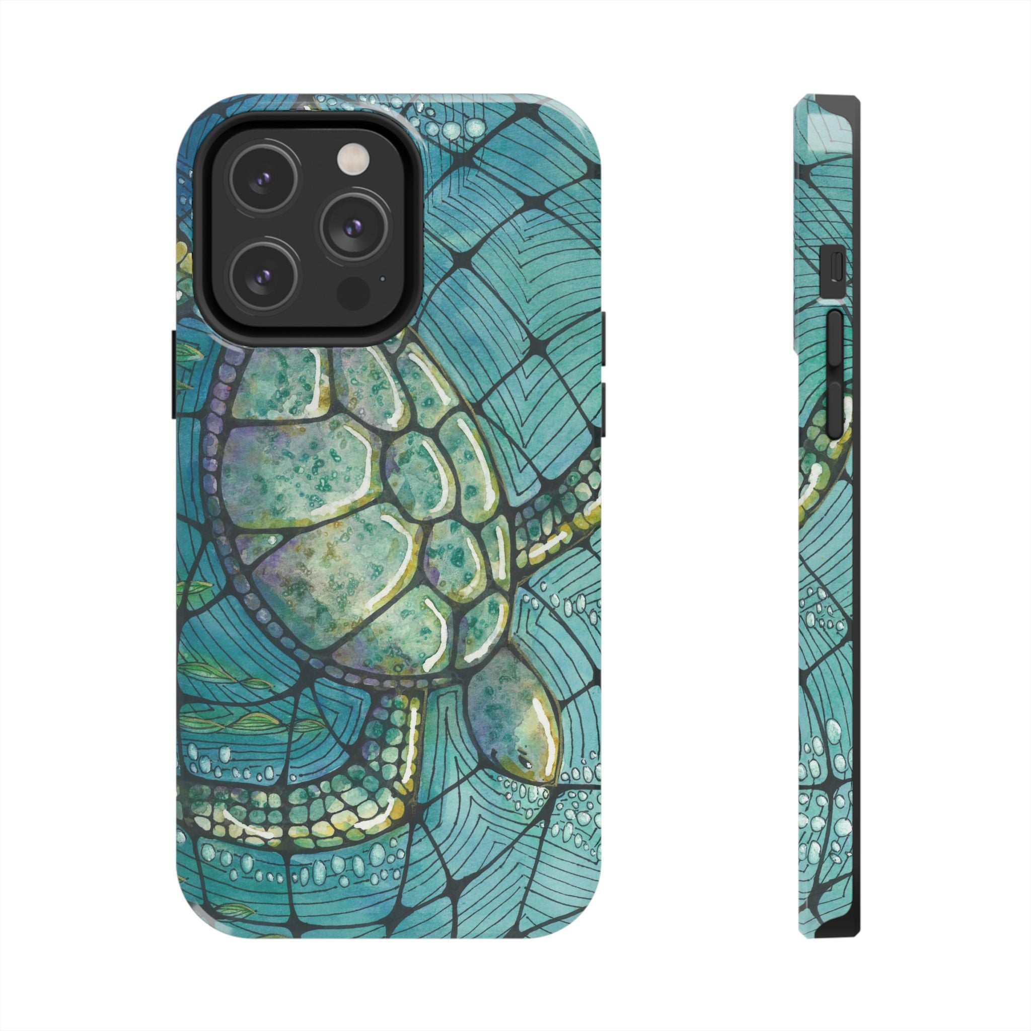 Tough Phone Case - All iPhones and Samsung Galaxys - Exciting Abstract Design #73 Turtling Along