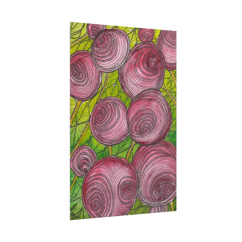 Large Colourful Wall Art, Posters & Prints, For Office, Bedroom or Living Room, or Special Gift #9 Spaced Blossoms