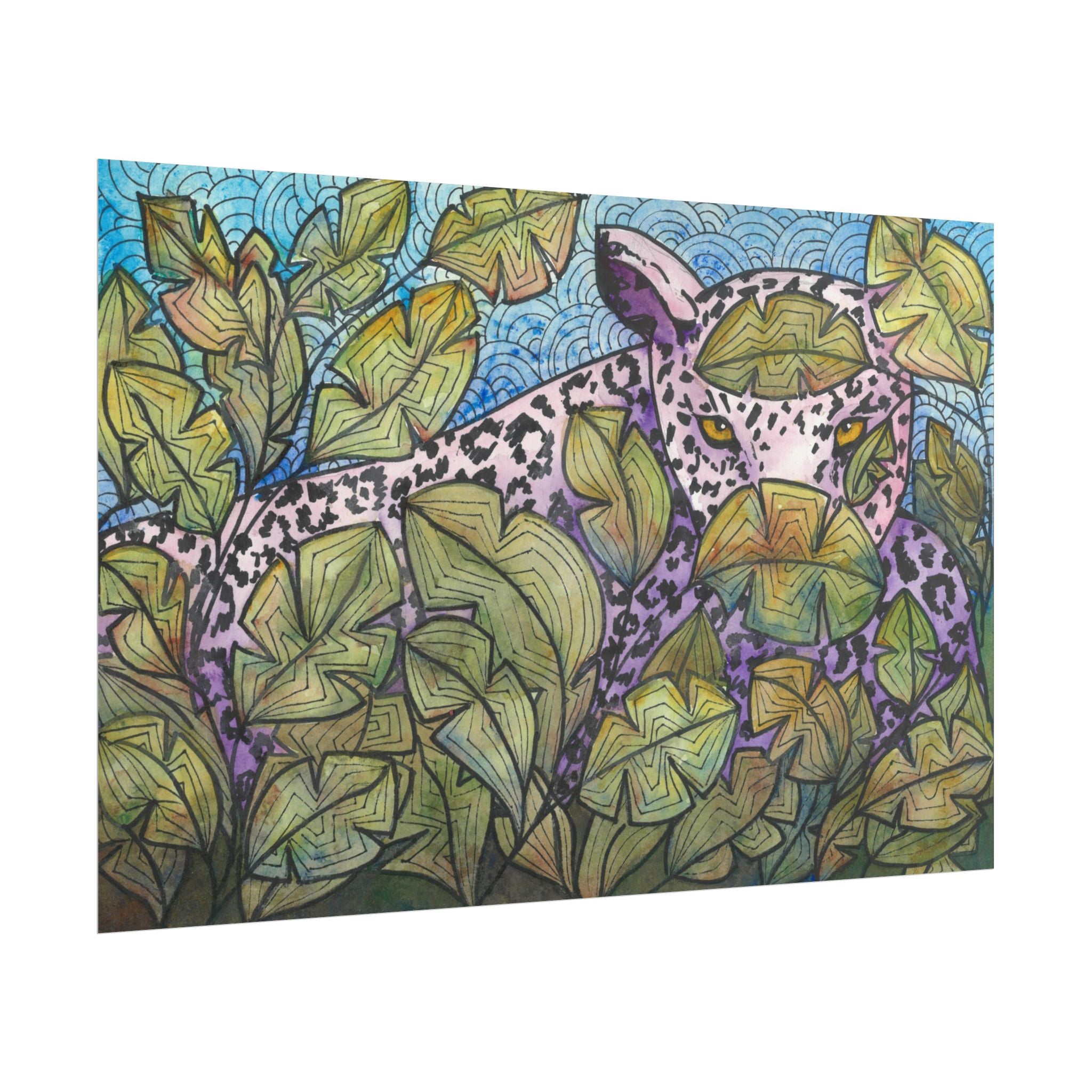 Large Colourful Wall Art, Posters & Prints, For Office, Bedroom or Living Room, or Special Gift #76 Purrfect Blend