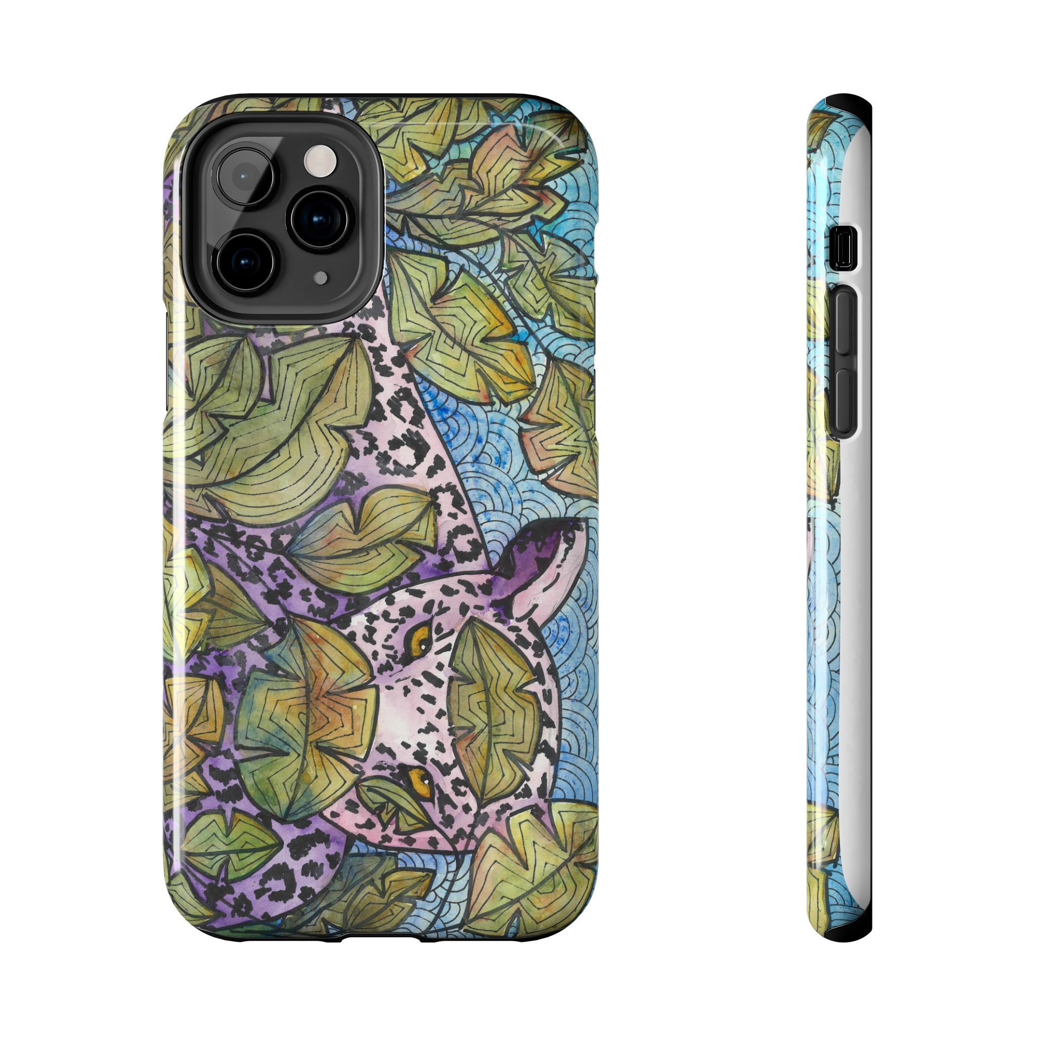 Tough Phone Case - All iPhones and Samsung Galaxys - Exciting Abstract Design #76 Purrfect Blend