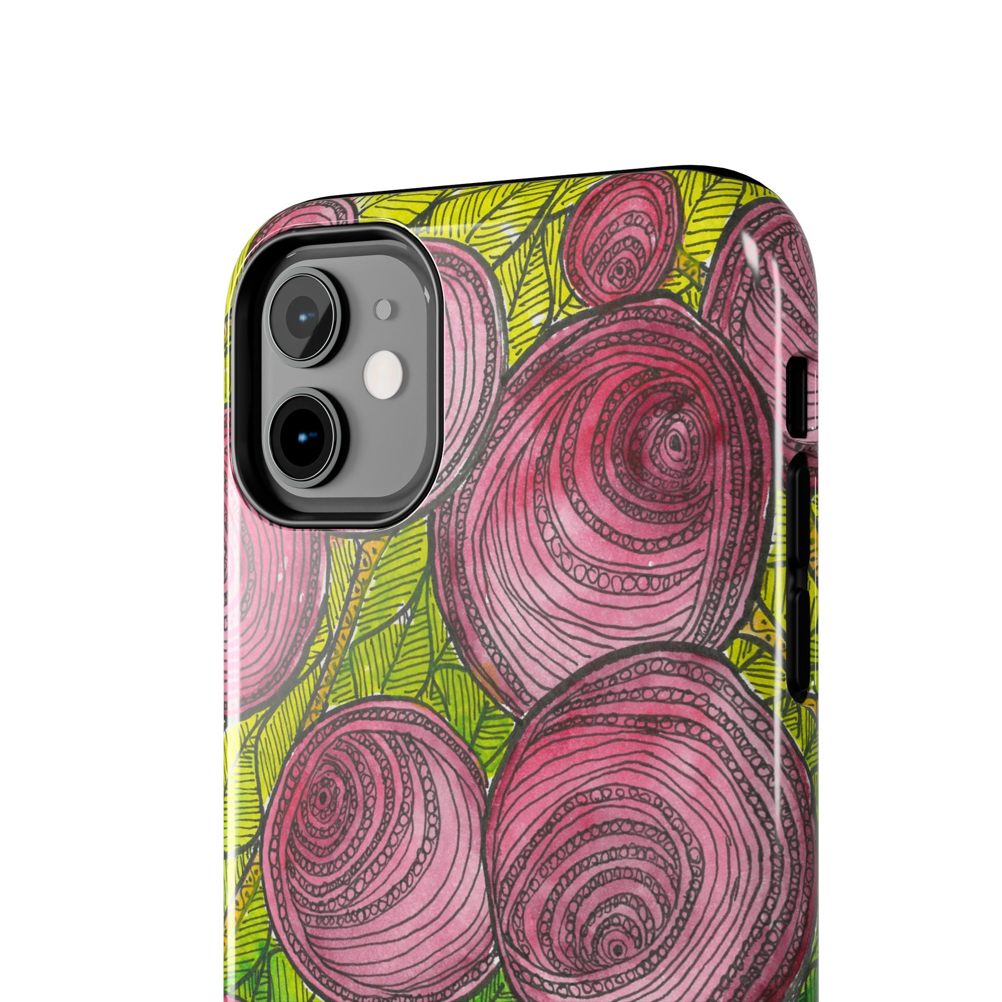 Tough Phone Case - All iPhones and Samsung Galaxys - Exciting Abstract Design #9 Spaced Blossoms