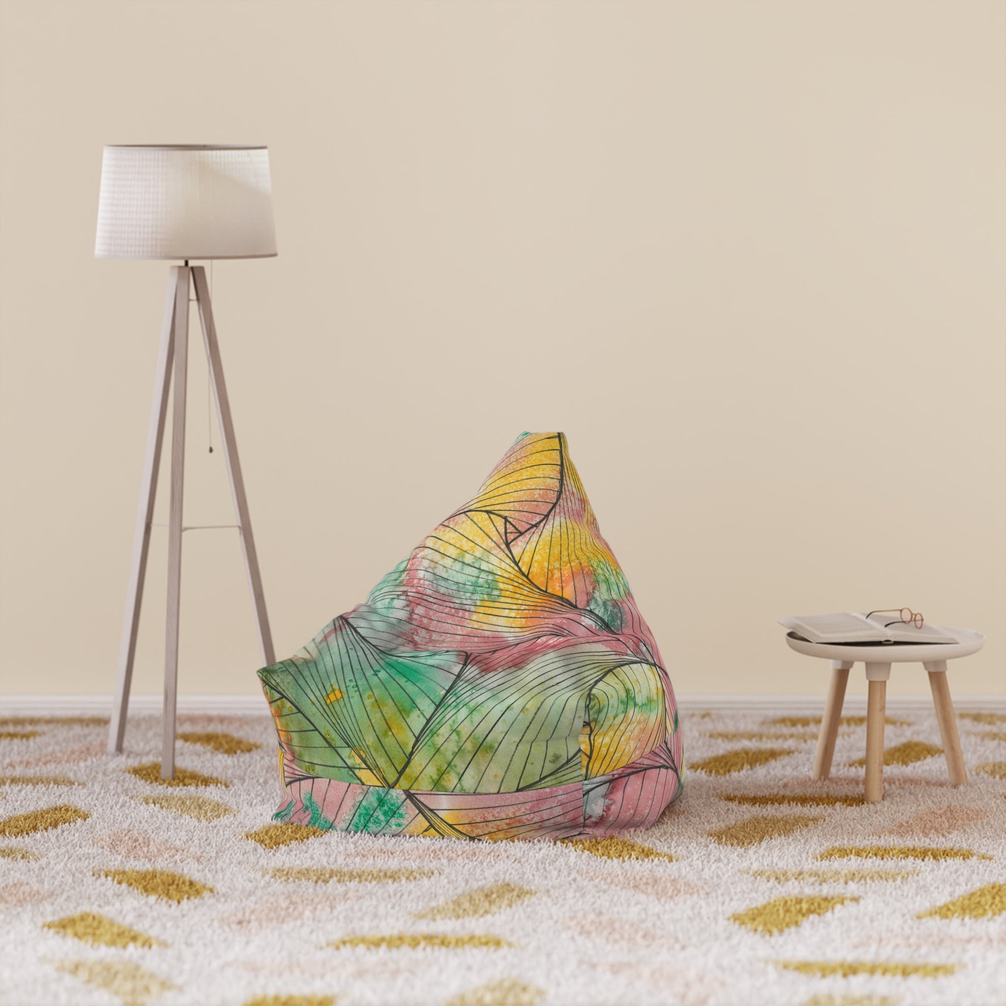 Bean Bag Chair Covers For Indoor & Outdoor - 2 Sizes - Exciting Abstract Design #70 What's It All About Alfie?