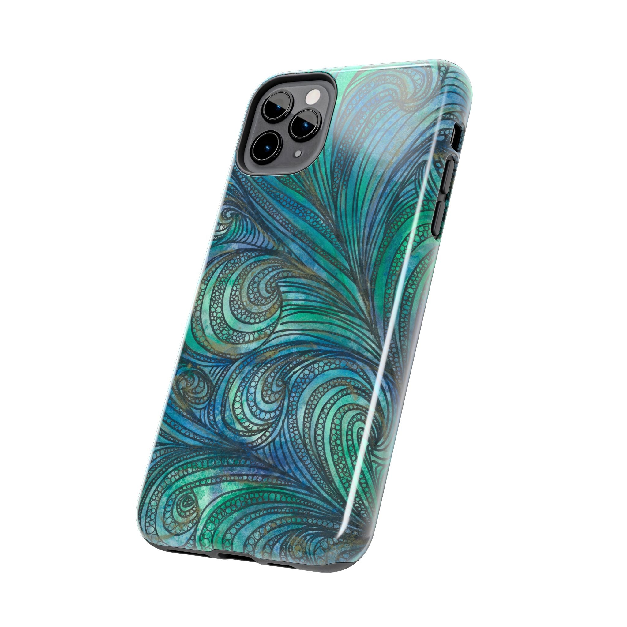 Tough Phone Case - All iPhones and Samsung Galaxys - Exciting Abstract Design #71 Call Of The Sea