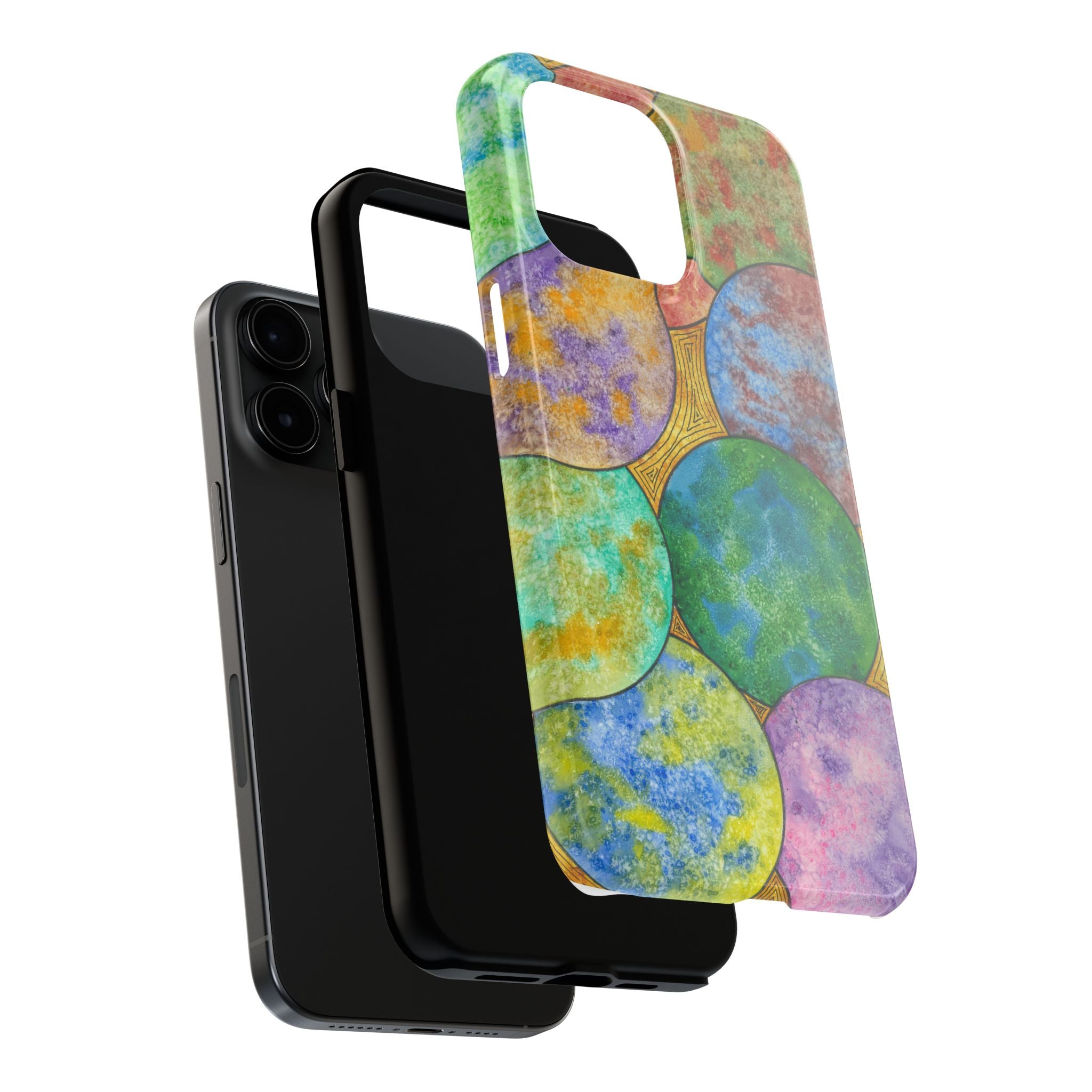 Tough Phone Case - All iPhones and Samsung Galaxys - Exciting Abstract Design #61 Worlds Apart