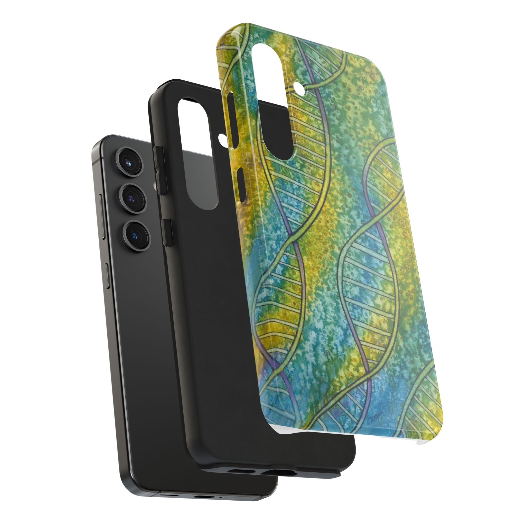 Tough Phone Case - All iPhones and Samsung Galaxys - Exciting Abstract Design #99 Crop of DNA