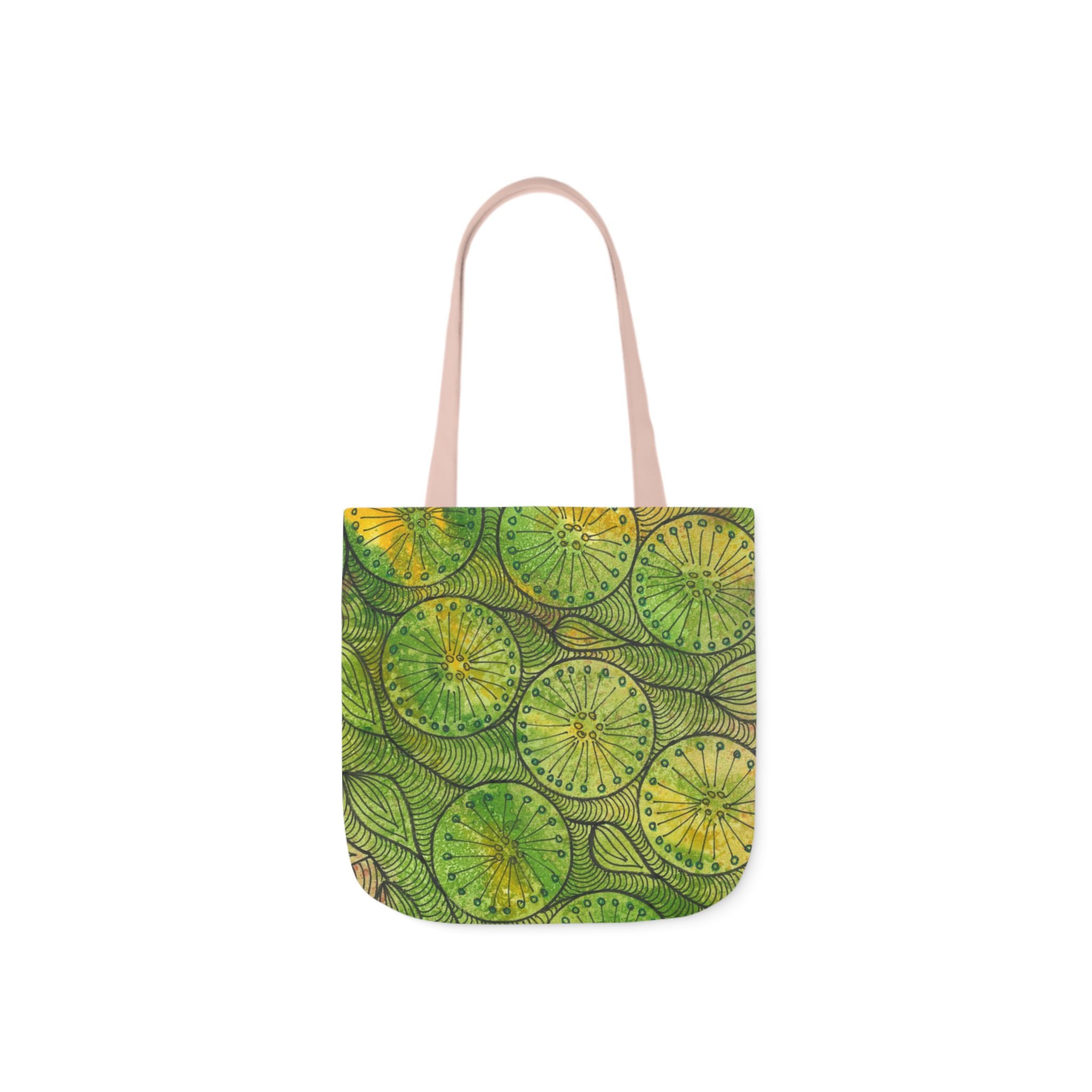 Canvas Tote Bags, Colourful Abstract Designs, 5-Color Straps, 3 Sizes.  For Family and friends or a Special Gift #63 Margarita Mondays