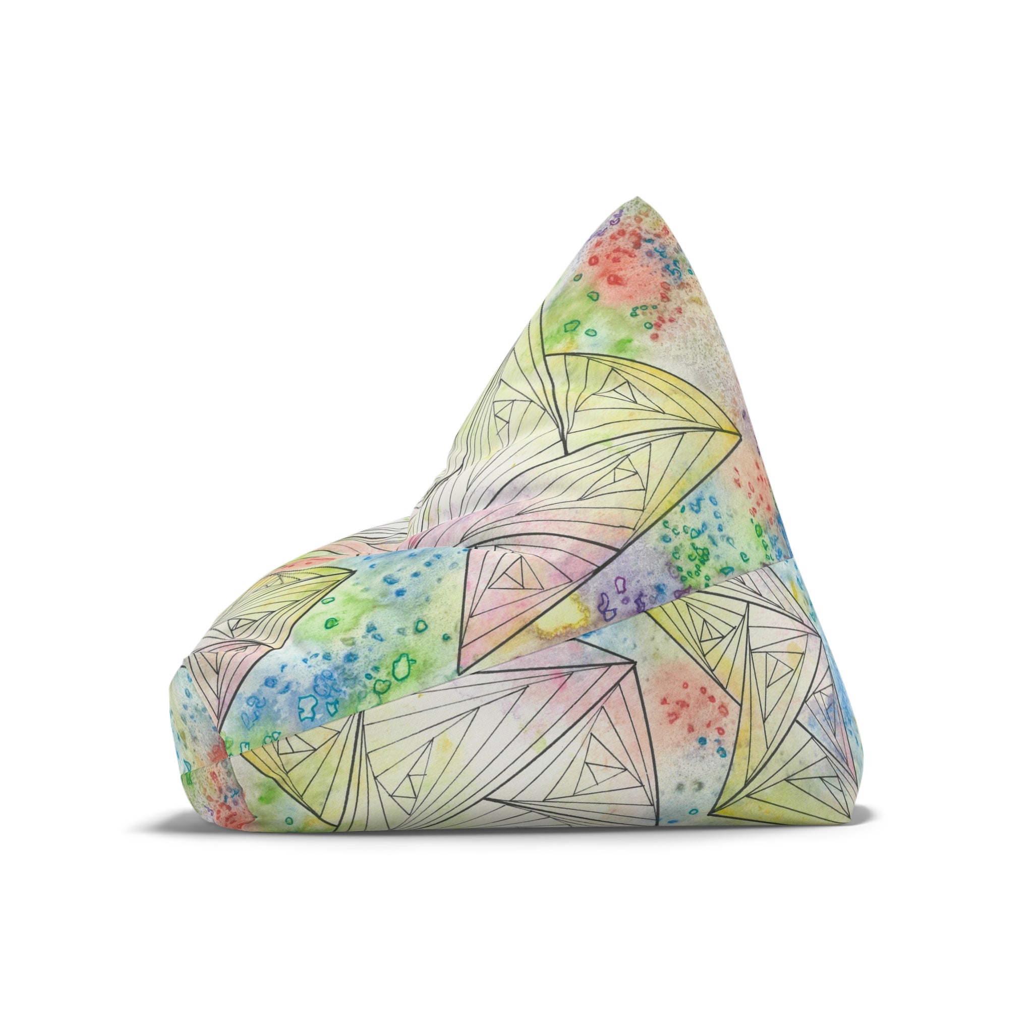 Bean Bag Chair Covers For Indoor & Outdoor - 2 Sizes - Exciting Abstract Design #59 Your Choice
