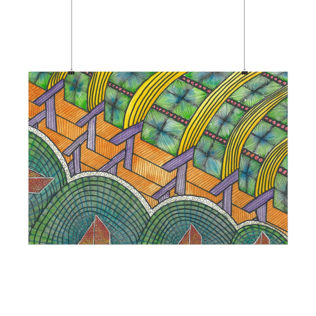 Large Colourful Wall Art, Posters & Prints, For Office, Bedroom or Living Room, or Special Gift #31 T'Eye Land
