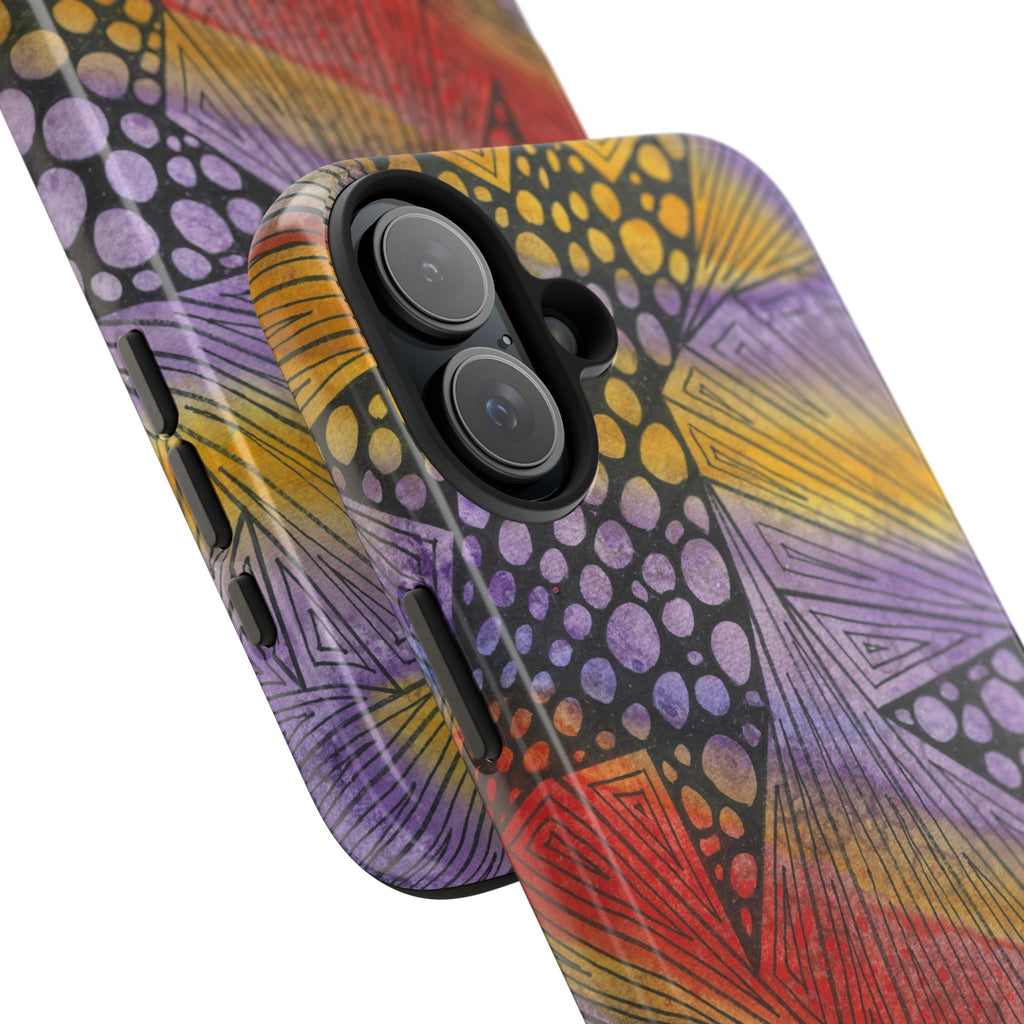 Tough Phone Case - All iPhones and Samsung Galaxys - Exciting Abstract Design #82 Fighting Delusions