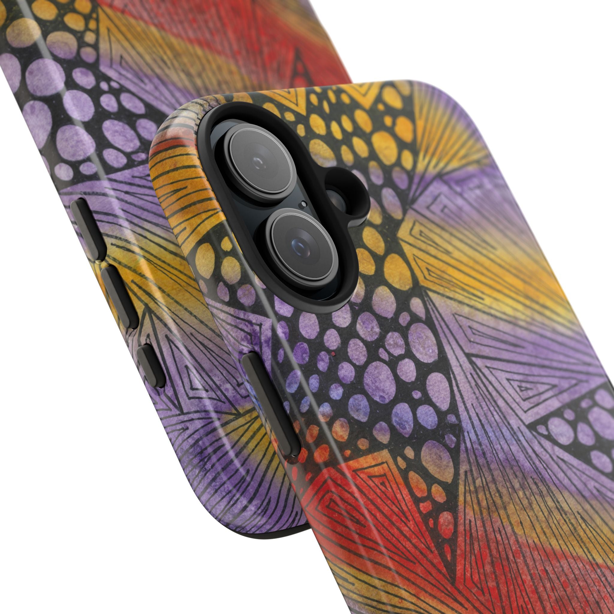 Tough Phone Case - All iPhones and Samsung Galaxys - Exciting Abstract Design #82 Fighting Delusions