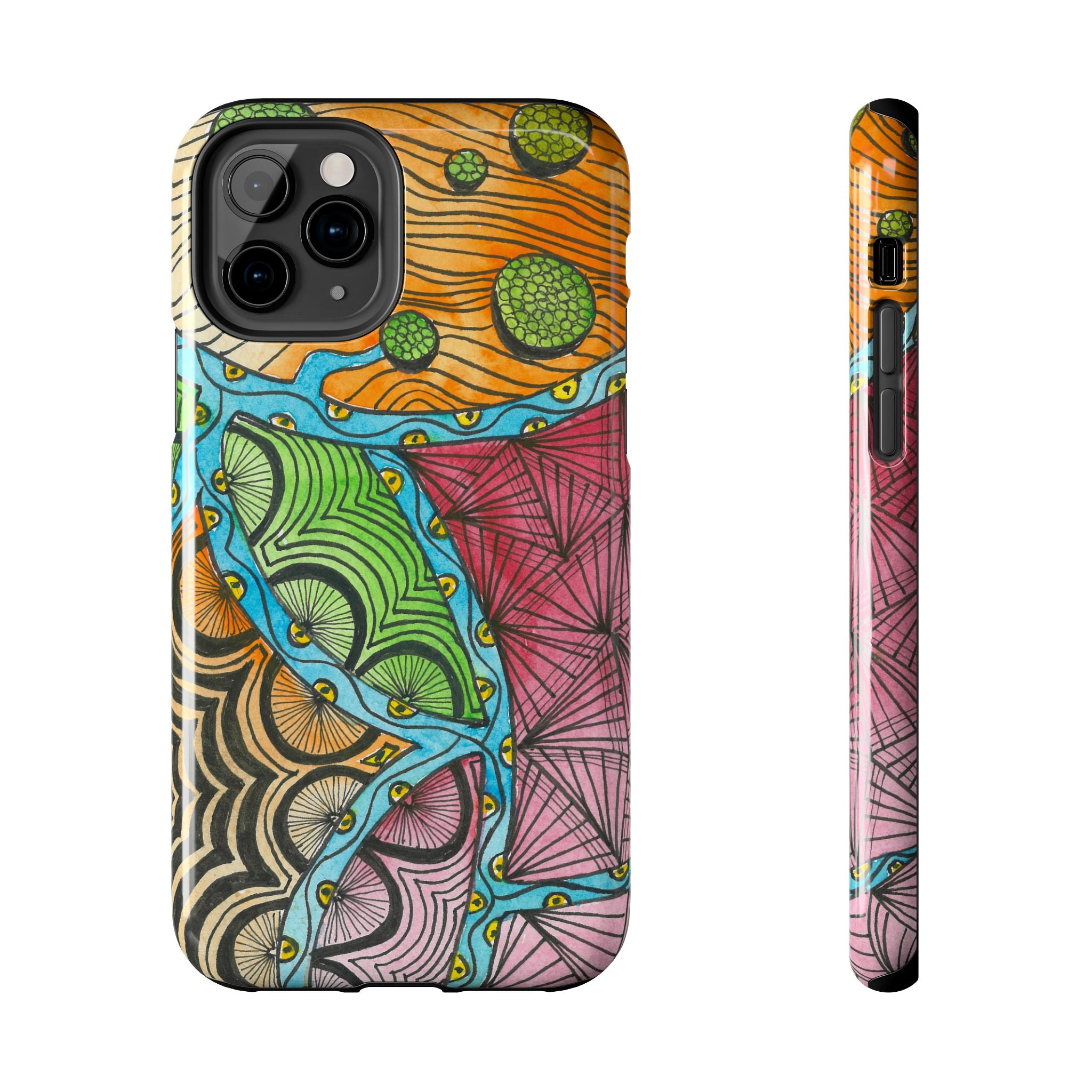 Tough Phone Case - All iPhones and Samsung Galaxys - Exciting Abstract Design #11 Today's The Day