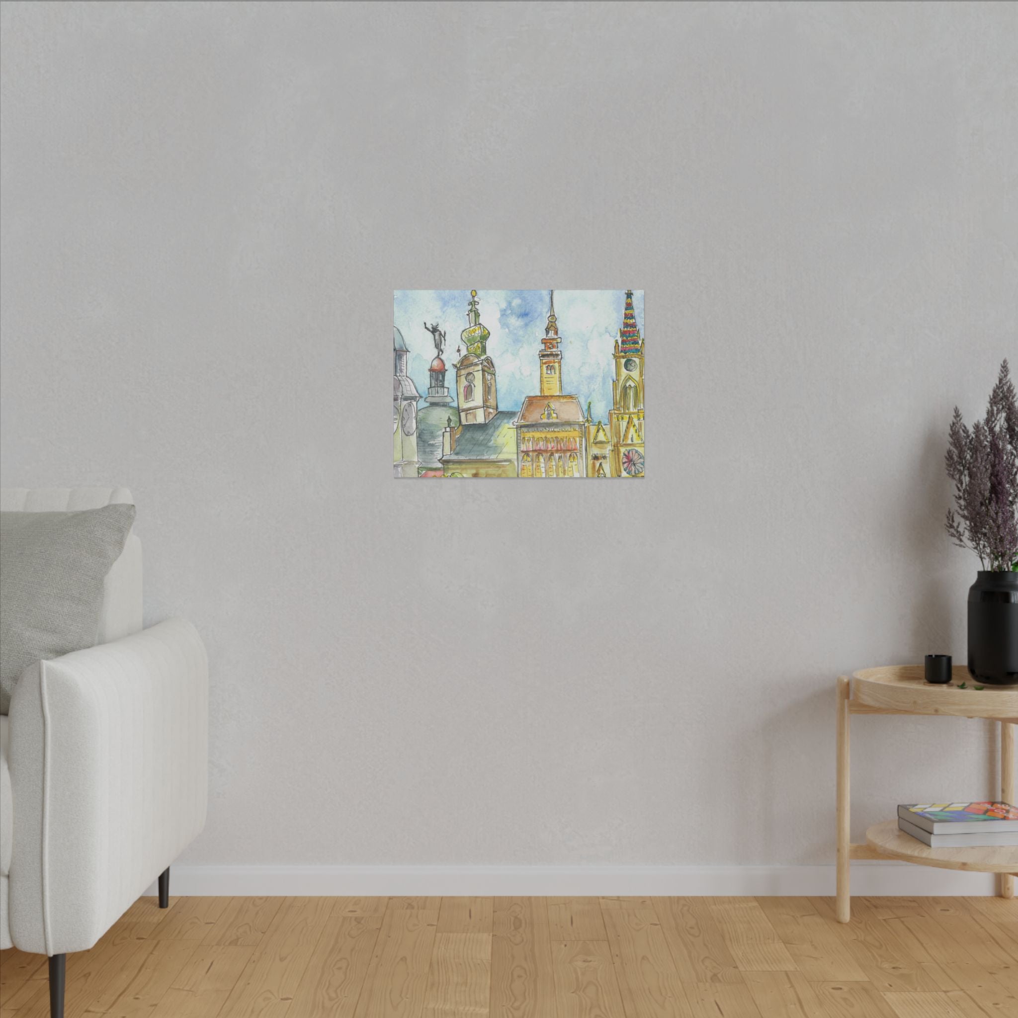 Large Colourful Wall Art, Canvas Prints, For Office, Bedroom or Living Room, or Special Gift #95 Beautiful Novi Sad - Serbia