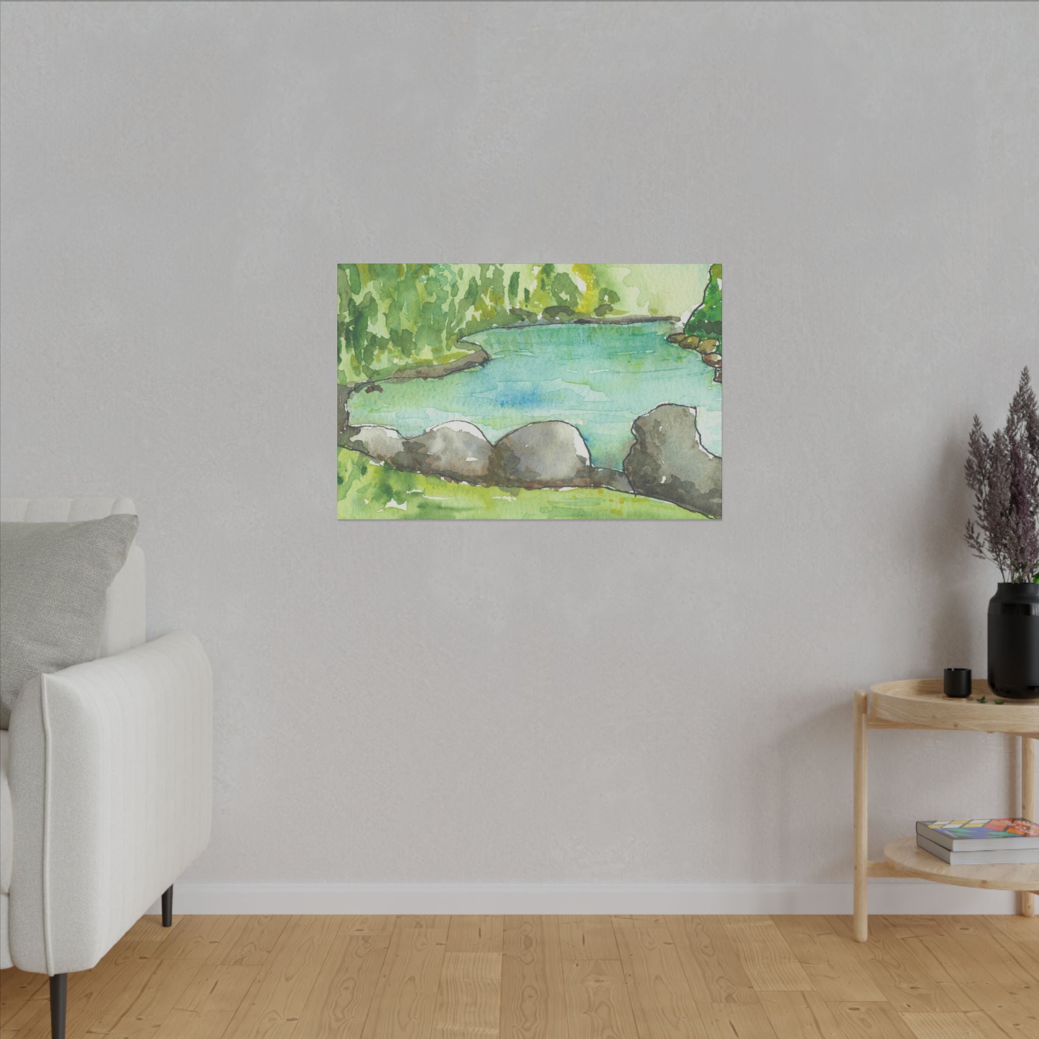 Large Colourful Wall Art, Canvas Prints, For Office, Bedroom or Living Room, or Special Gift #88 Tara River - Montenegro