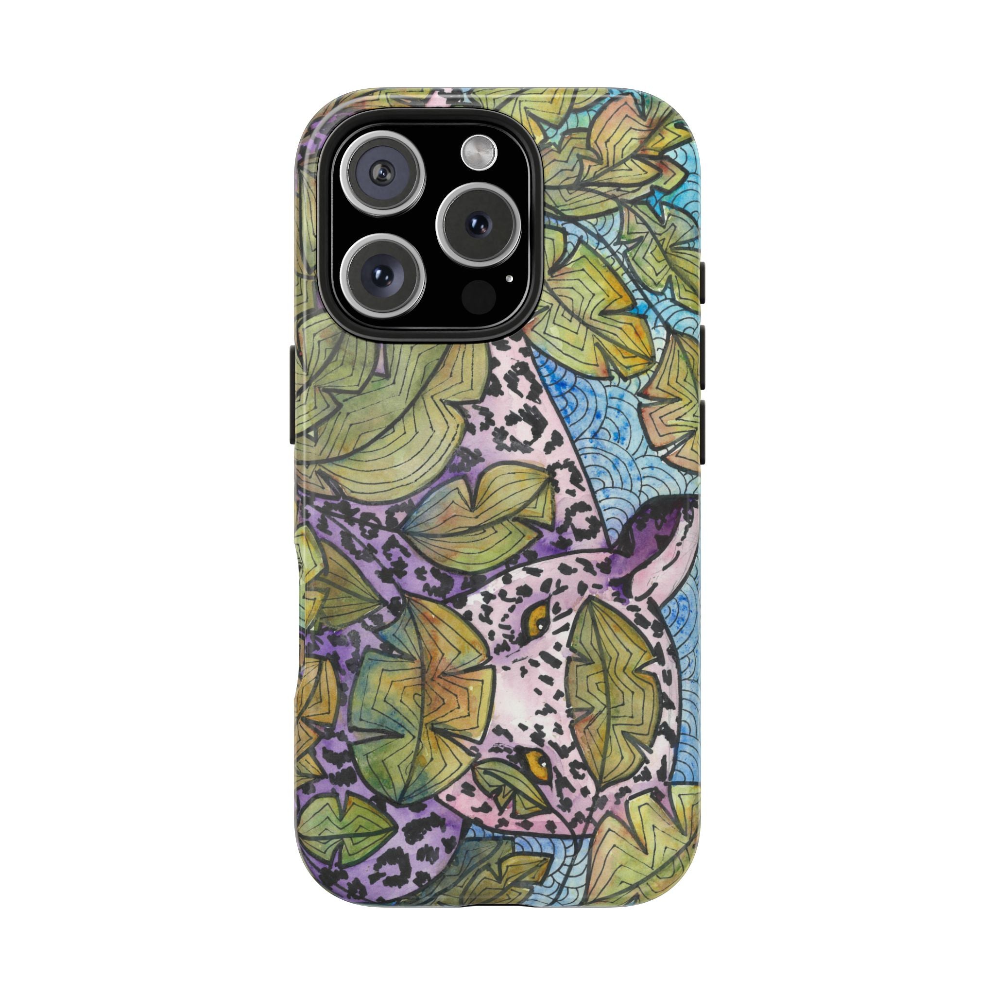 Tough Phone Case - All iPhones and Samsung Galaxys - Exciting Abstract Design #76 Purrfect Blend