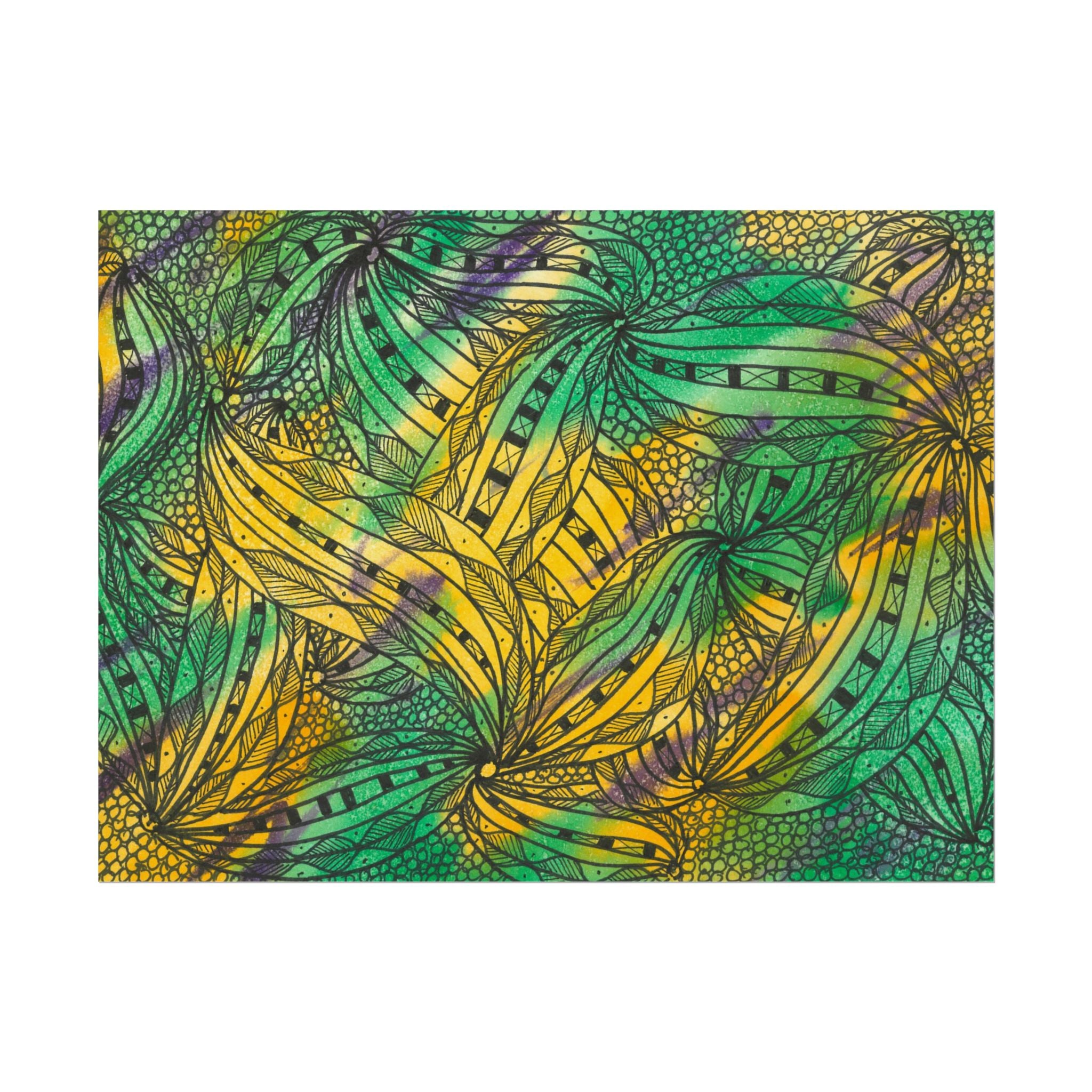 Large Colourful Wall Art, Posters & Prints, For Office, Bedroom or Living Room, or Special Gift #37 Shubbery!