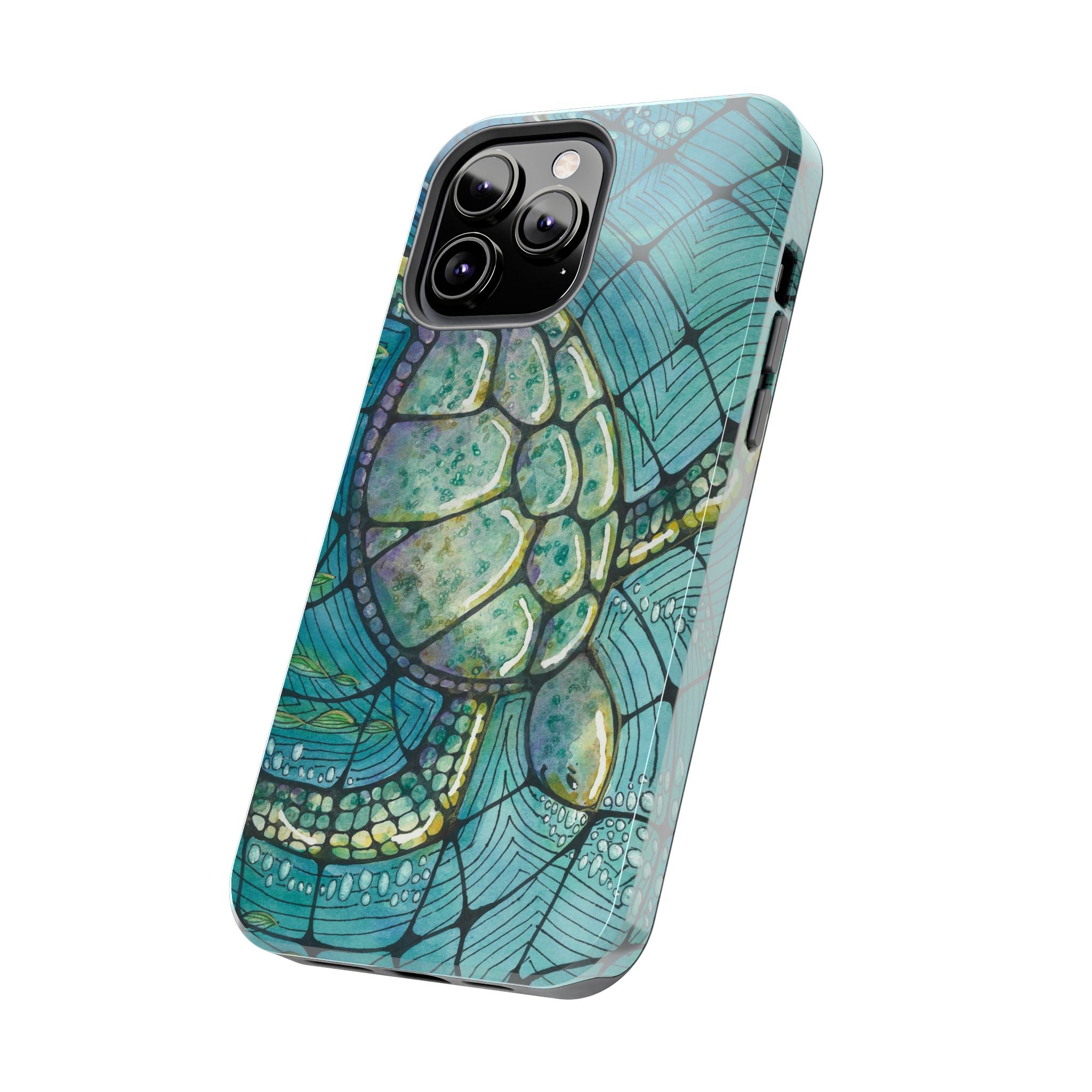 Tough Phone Case - All iPhones and Samsung Galaxys - Exciting Abstract Design #73 Turtling Along