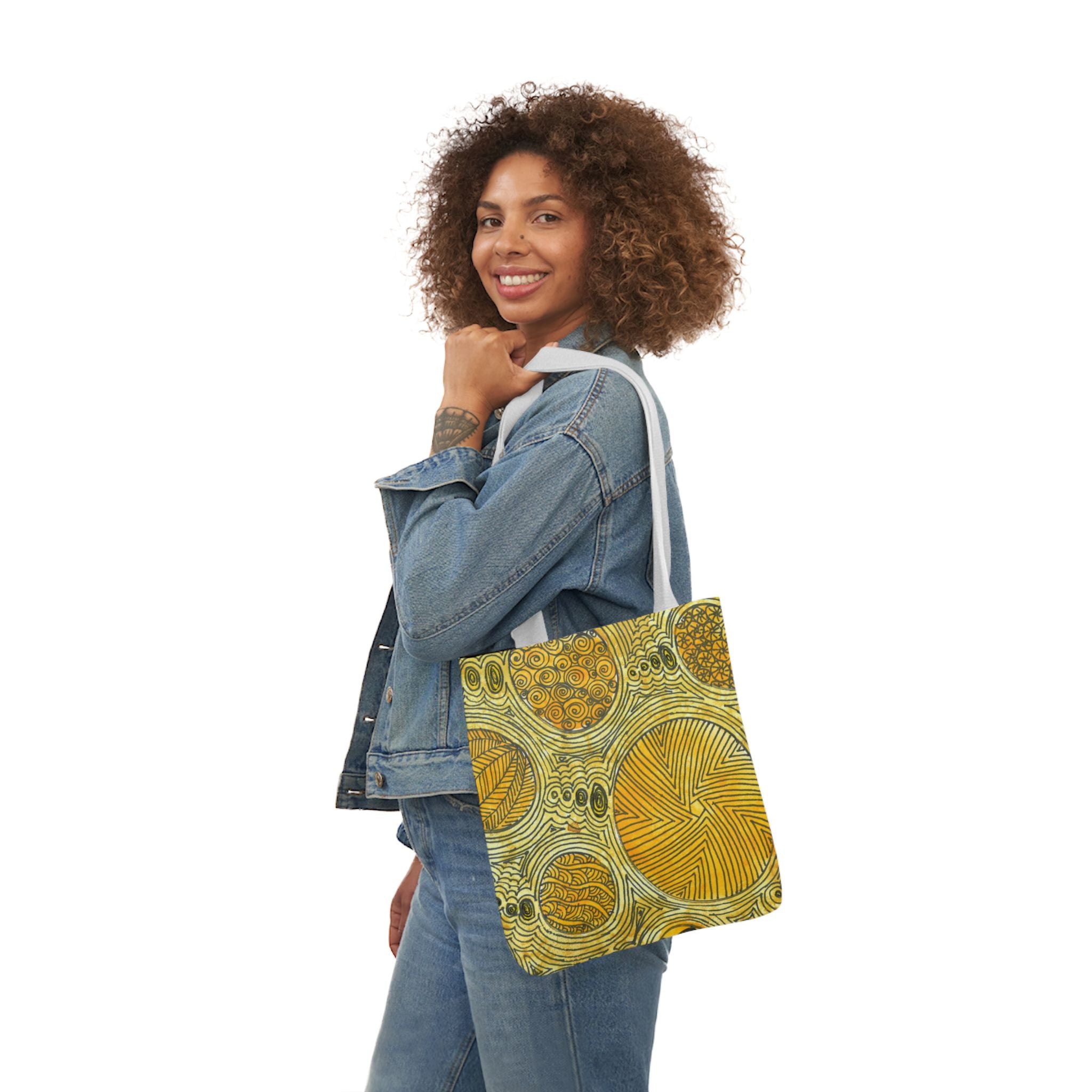 Canvas Tote Bags, Colourful Abstract Designs, 5-Color Straps, 3 Sizes.  For Family and friends or a Special Gift #38 The Conversationalist