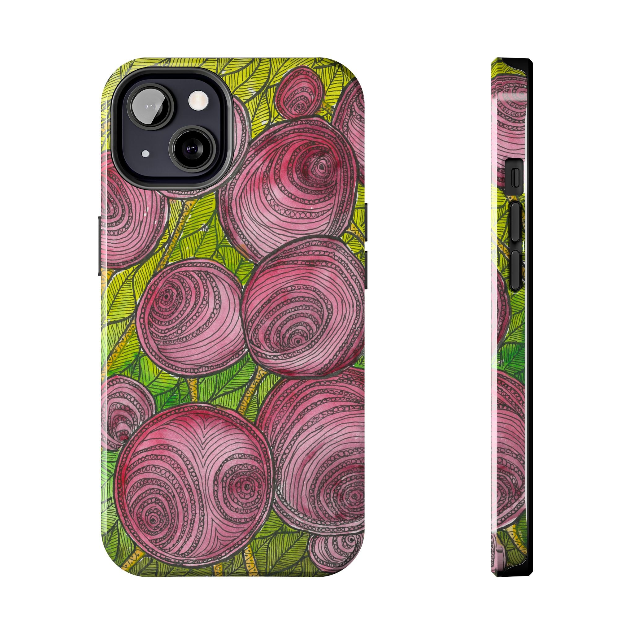 Tough Phone Case - All iPhones and Samsung Galaxys - Exciting Abstract Design #9 Spaced Blossoms