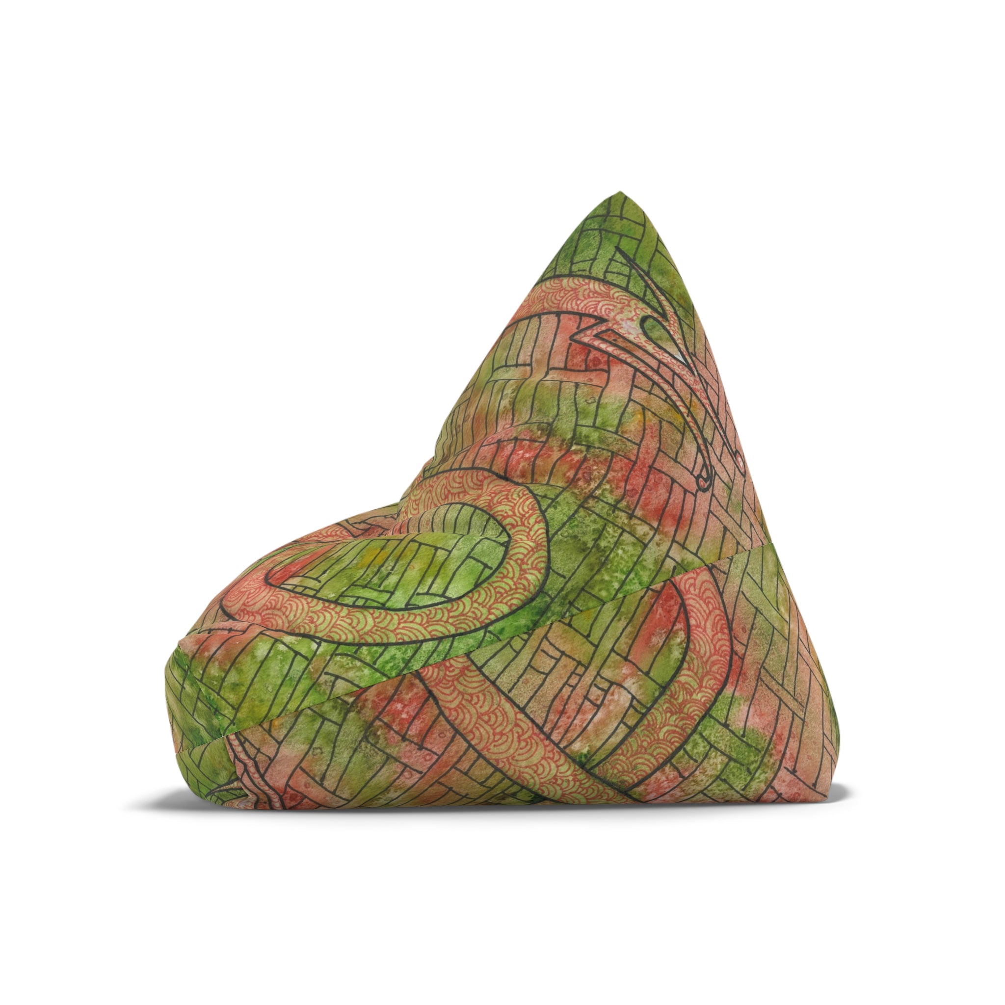 Bean Bag Chair Covers For Indoor & Outdoor - 2 Sizes - Exciting Abstract Design #57 Celtic Flavours