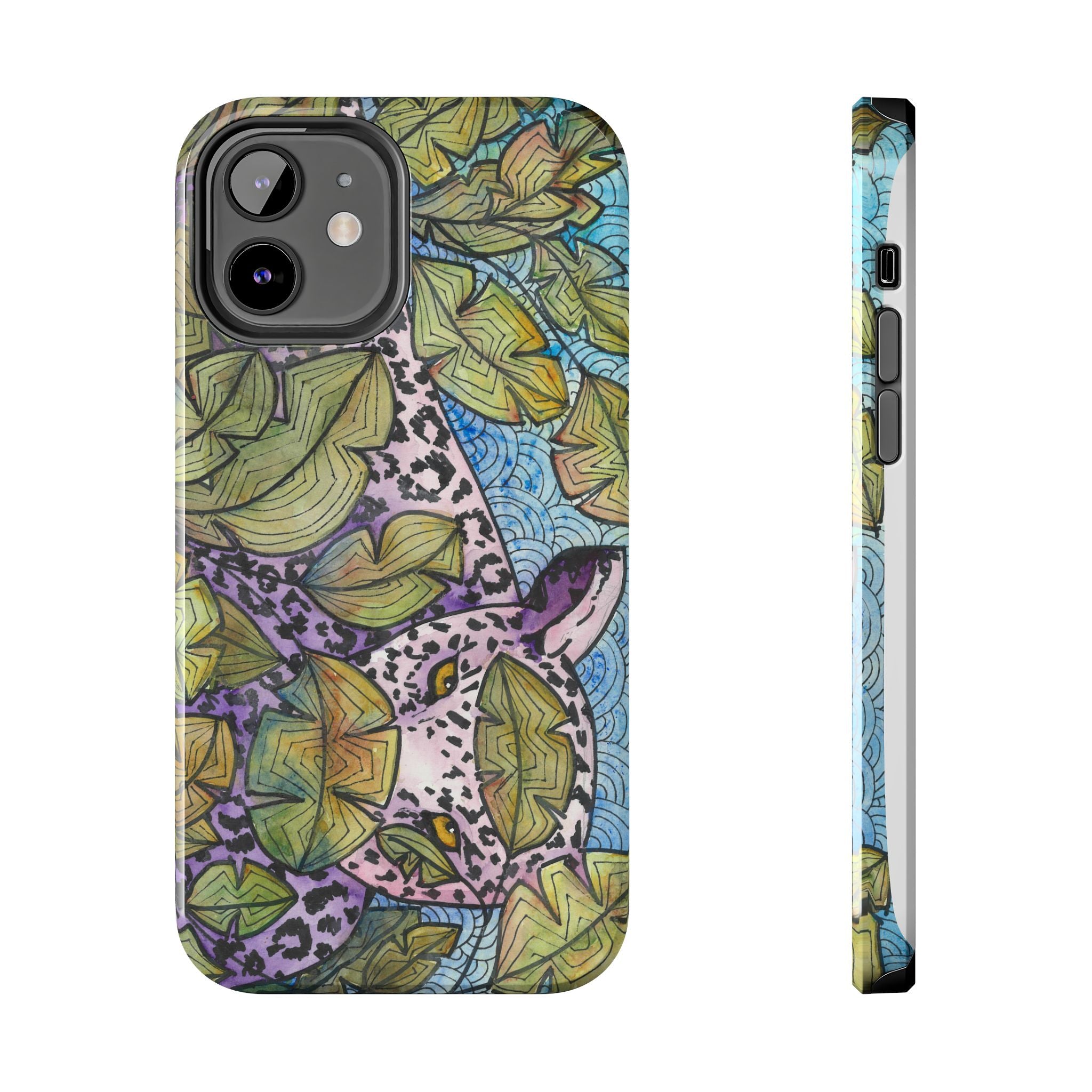 Tough Phone Case - All iPhones and Samsung Galaxys - Exciting Abstract Design #76 Purrfect Blend