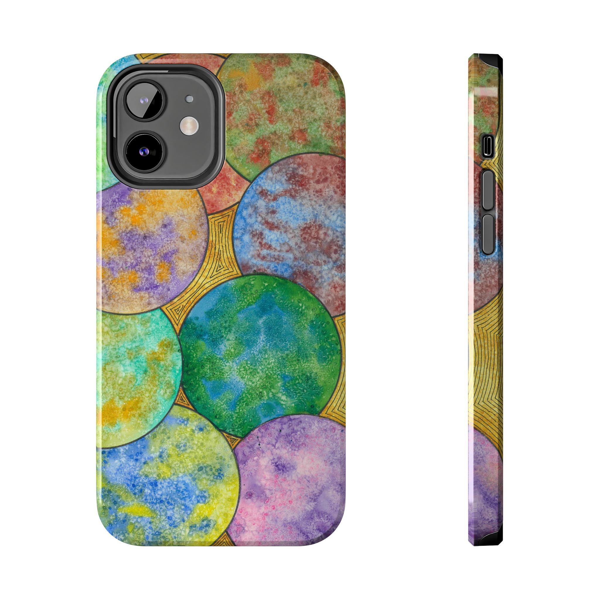 Tough Phone Case - All iPhones and Samsung Galaxys - Exciting Abstract Design #61 Worlds Apart