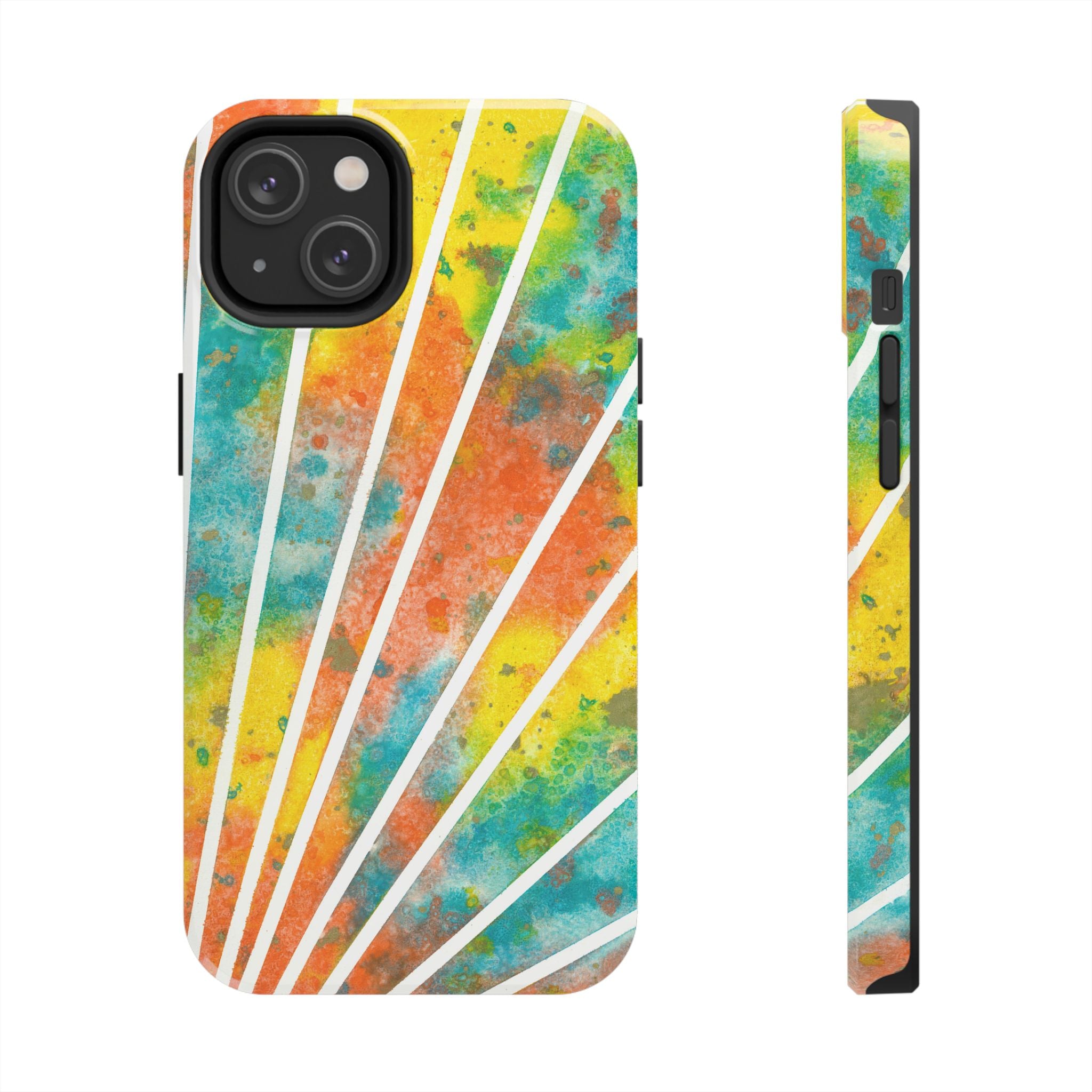Tough Phone Case - All iPhones and Samsung Galaxys - Exciting Abstract Design #101 Your Energy Radiates
