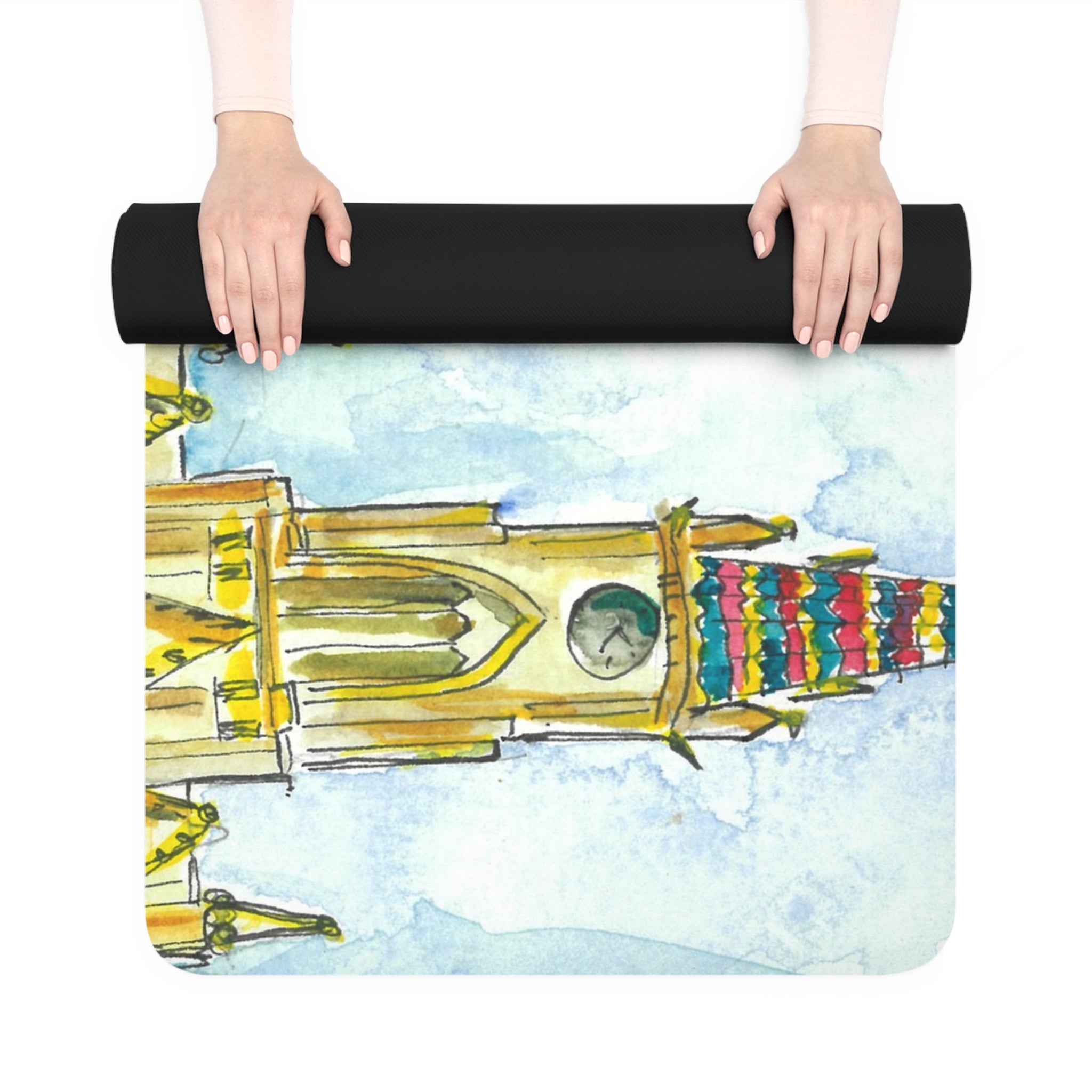 Yoga Mats and Gym Mats. Colourful Abstract Designs. Perfect for Home, Yoga or Gym Class, or a Special Gift #95 Beautiful Novi Sad