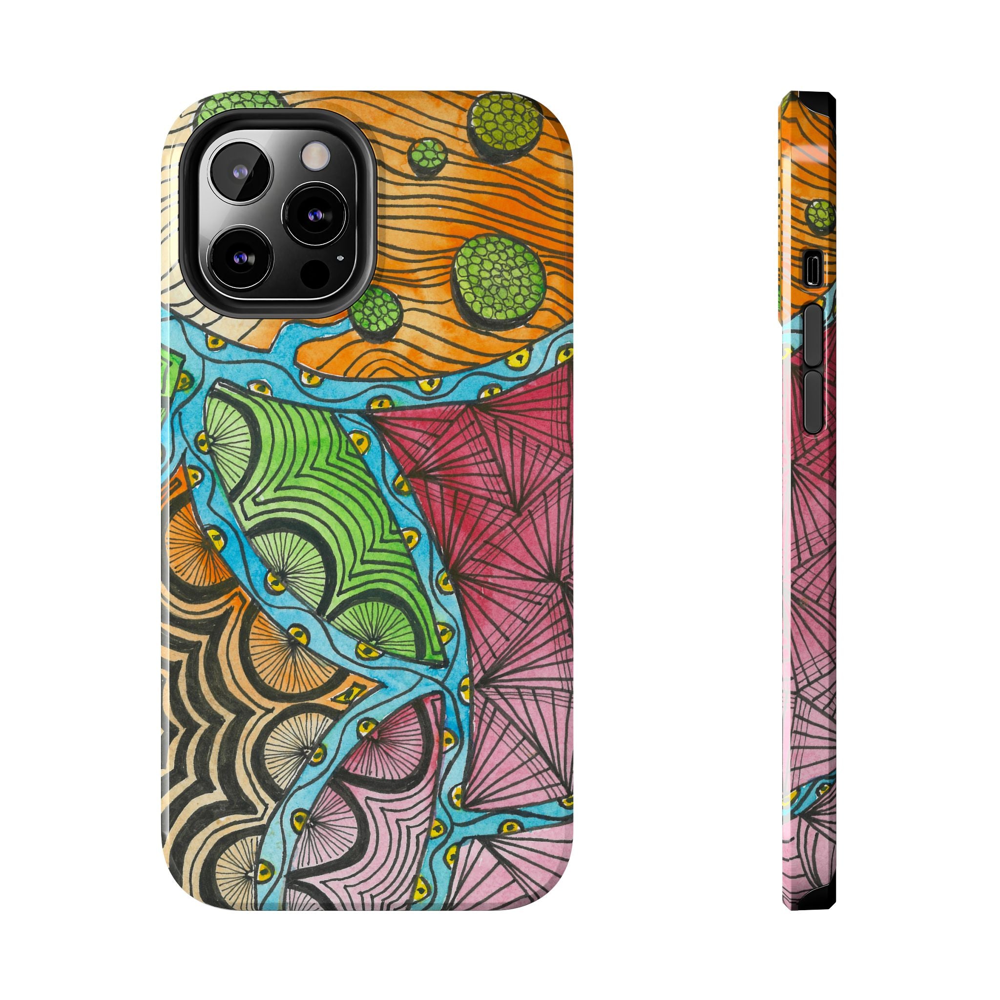 Tough Phone Case - All iPhones and Samsung Galaxys - Exciting Abstract Design #11 Today's The Day