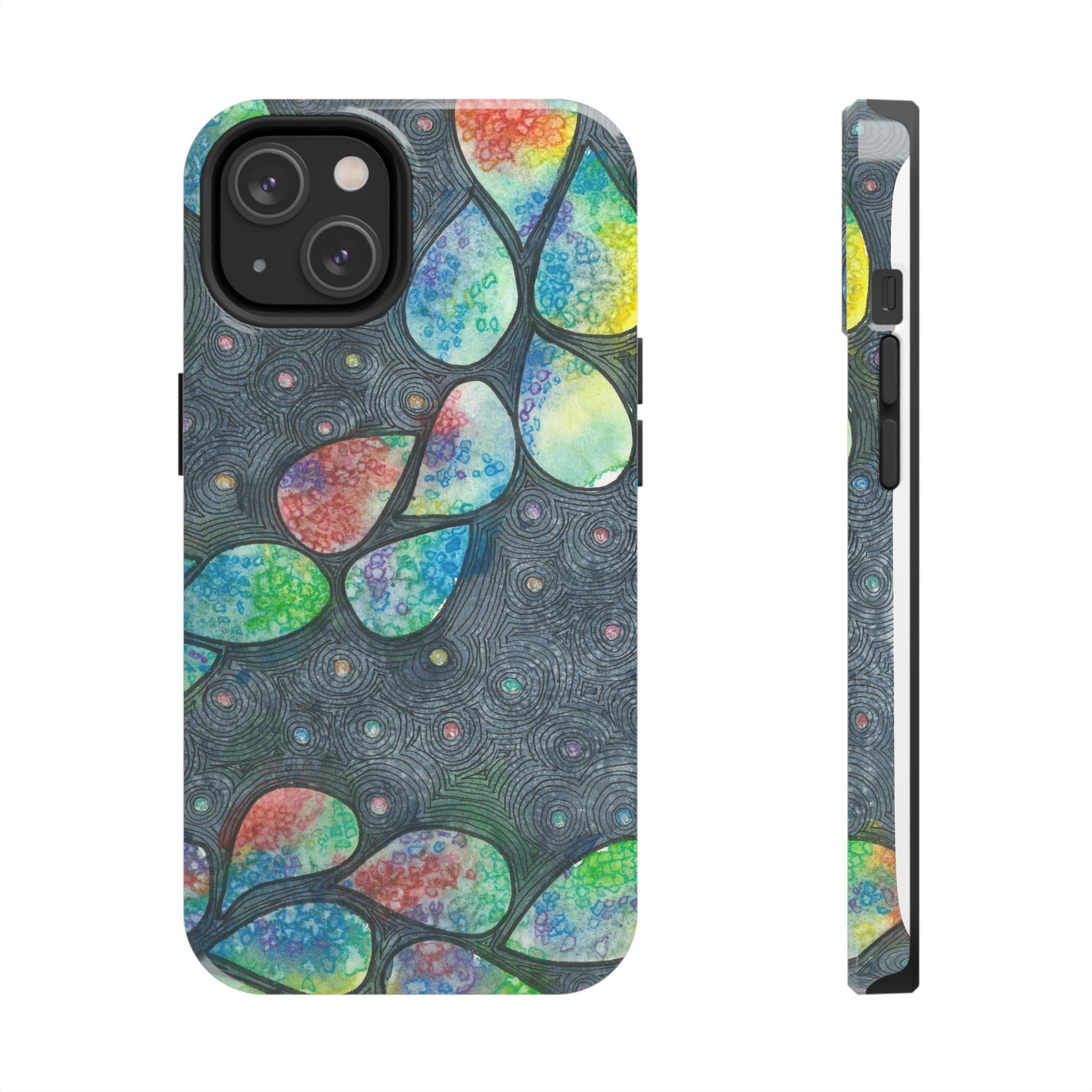 Tough Phone Case - All iPhones and Samsung Galaxys - Exciting Abstract Design #30 Give Us A Minute