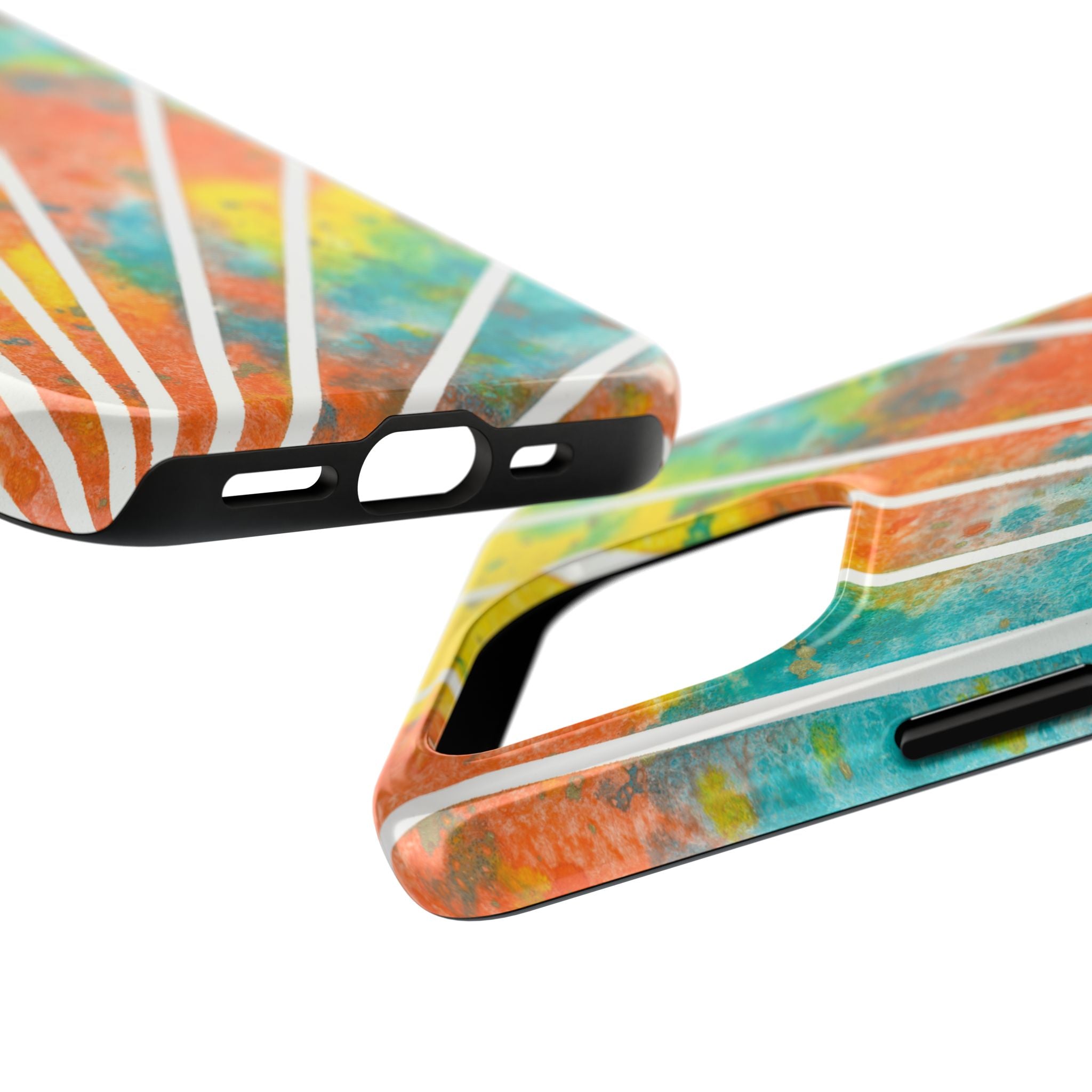 Tough Phone Case - All iPhones and Samsung Galaxys - Exciting Abstract Design #101 Your Energy Radiates