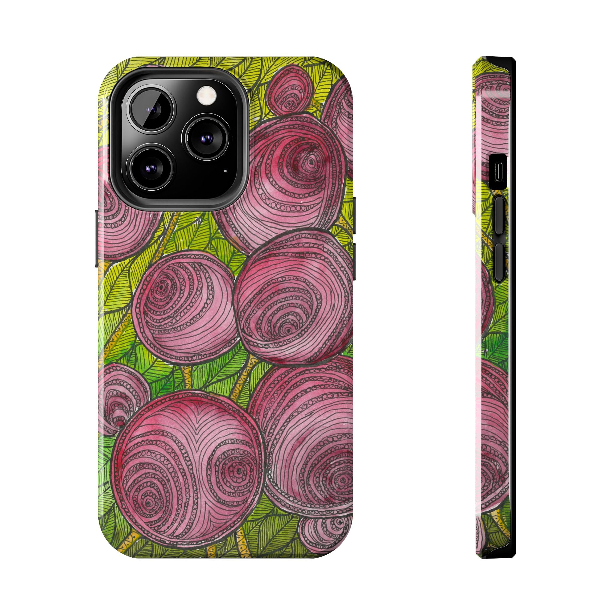 Tough Phone Case - All iPhones and Samsung Galaxys - Exciting Abstract Design #9 Spaced Blossoms