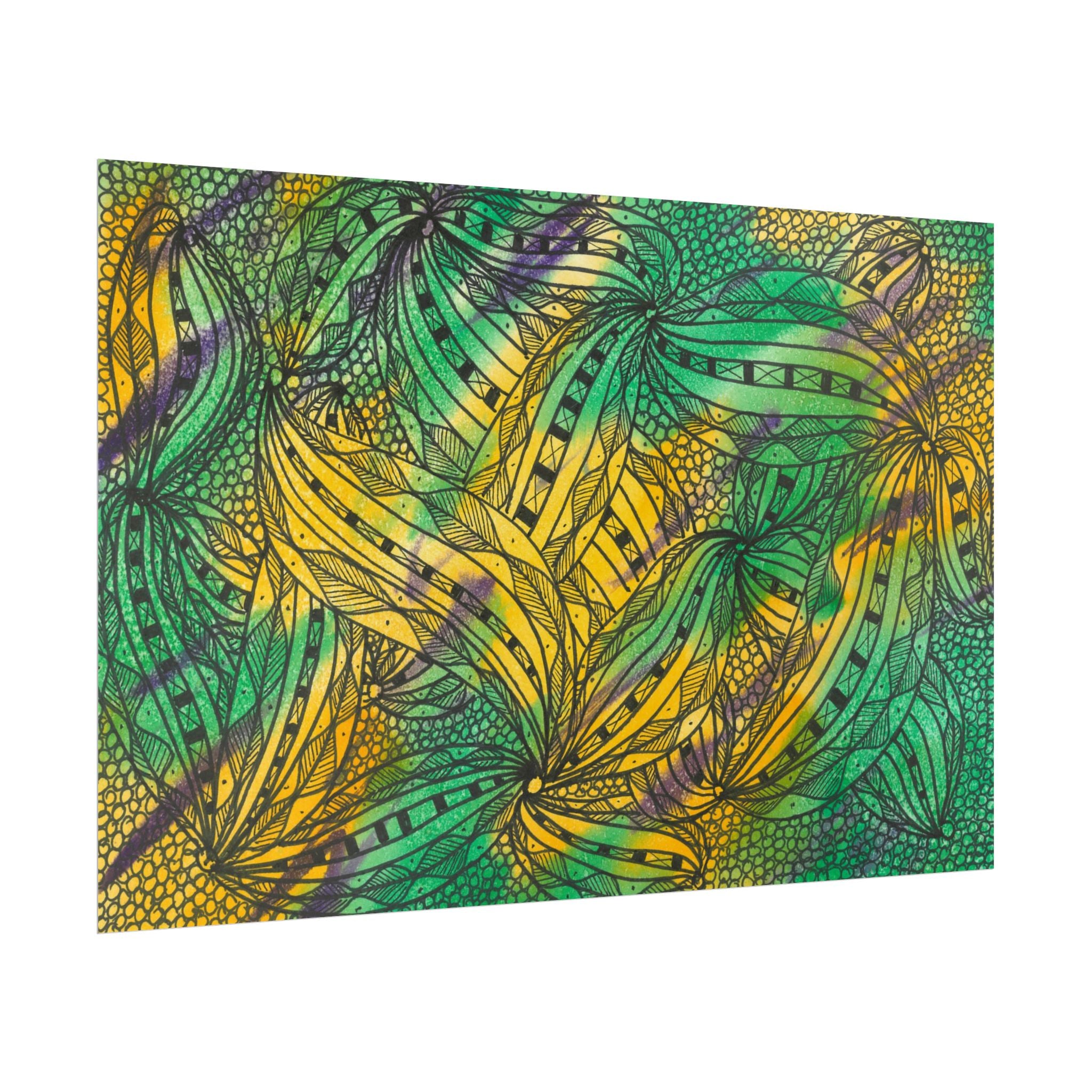 Large Colourful Wall Art, Posters & Prints, For Office, Bedroom or Living Room, or Special Gift #37 Shubbery!