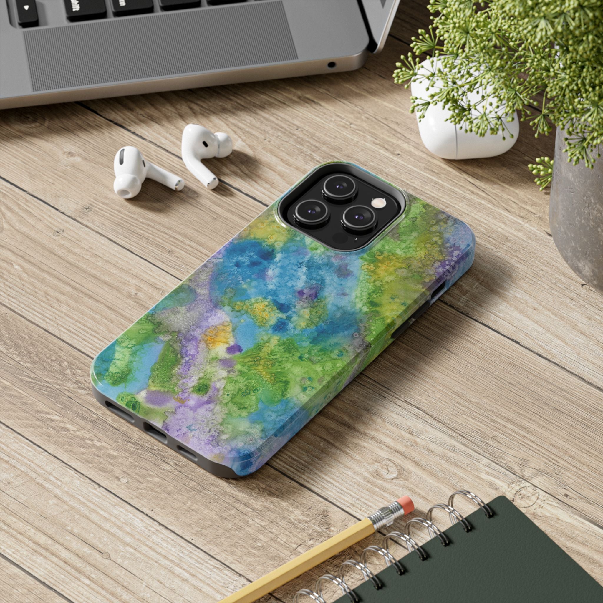 Tough Phone Case - All iPhones and Samsung Galaxys - Exciting Abstract Design #60 Happy Holidays