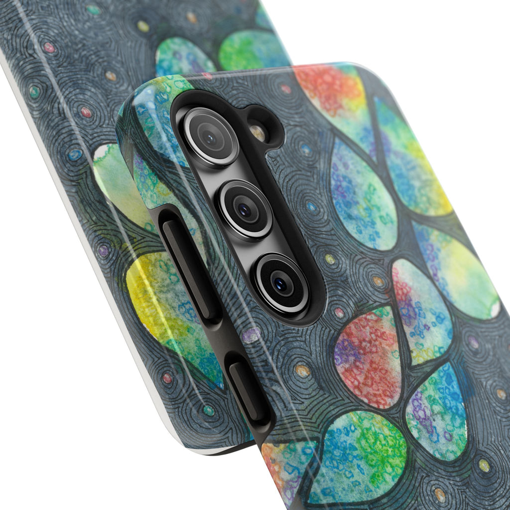 Tough Phone Case - All iPhones and Samsung Galaxys - Exciting Abstract Design #30 Give Us A Minute