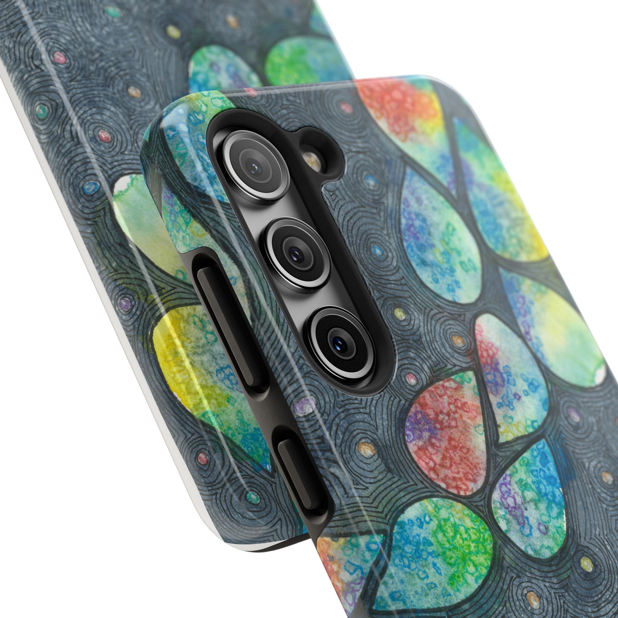 Tough Phone Case - All iPhones and Samsung Galaxys - Exciting Abstract Design #30 Give Us A Minute