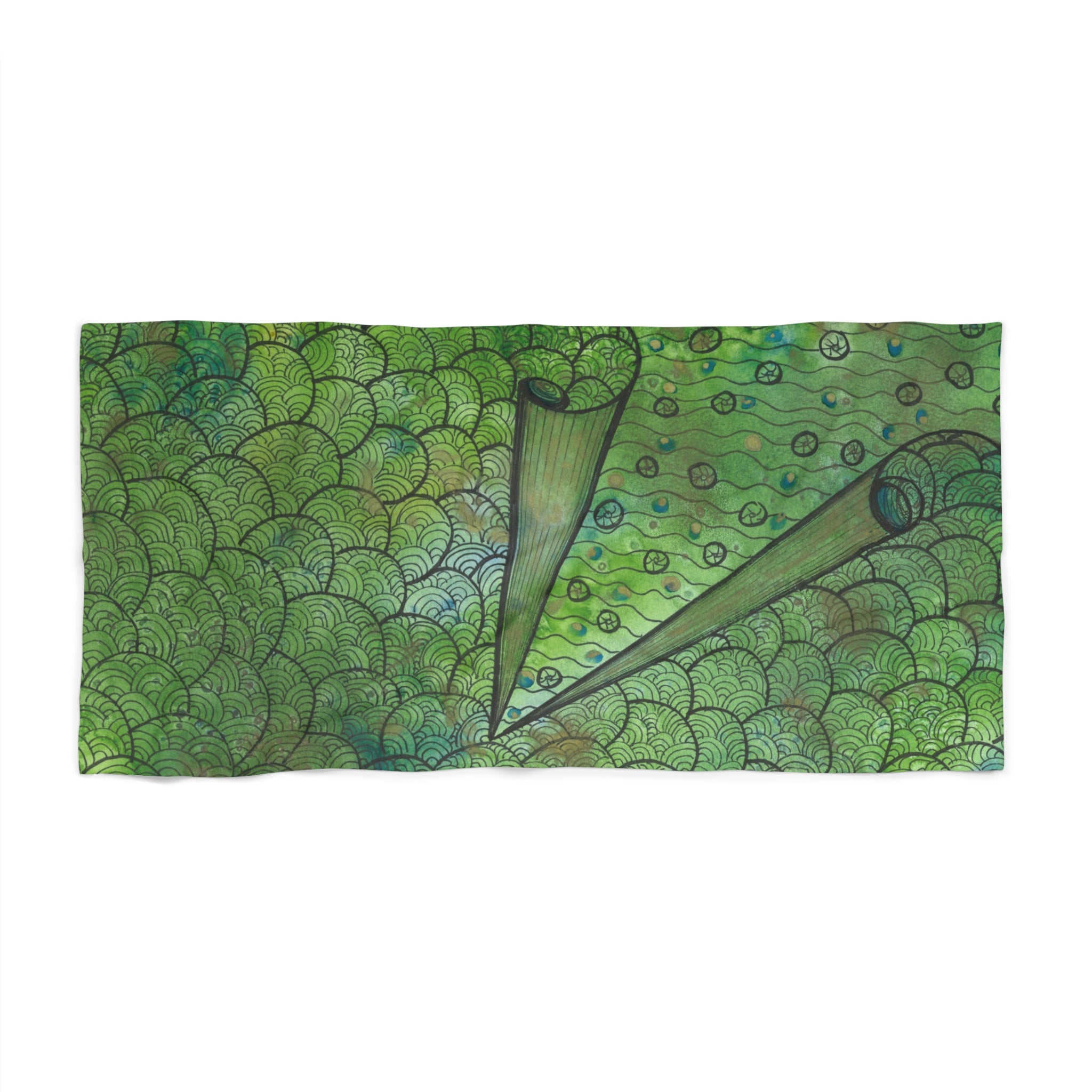 Colourful Abstract Beach Towels, Cotton Loop backing for Durability, 2 Sizes.  For Family and friends or a Special Gift #69 New Horizons