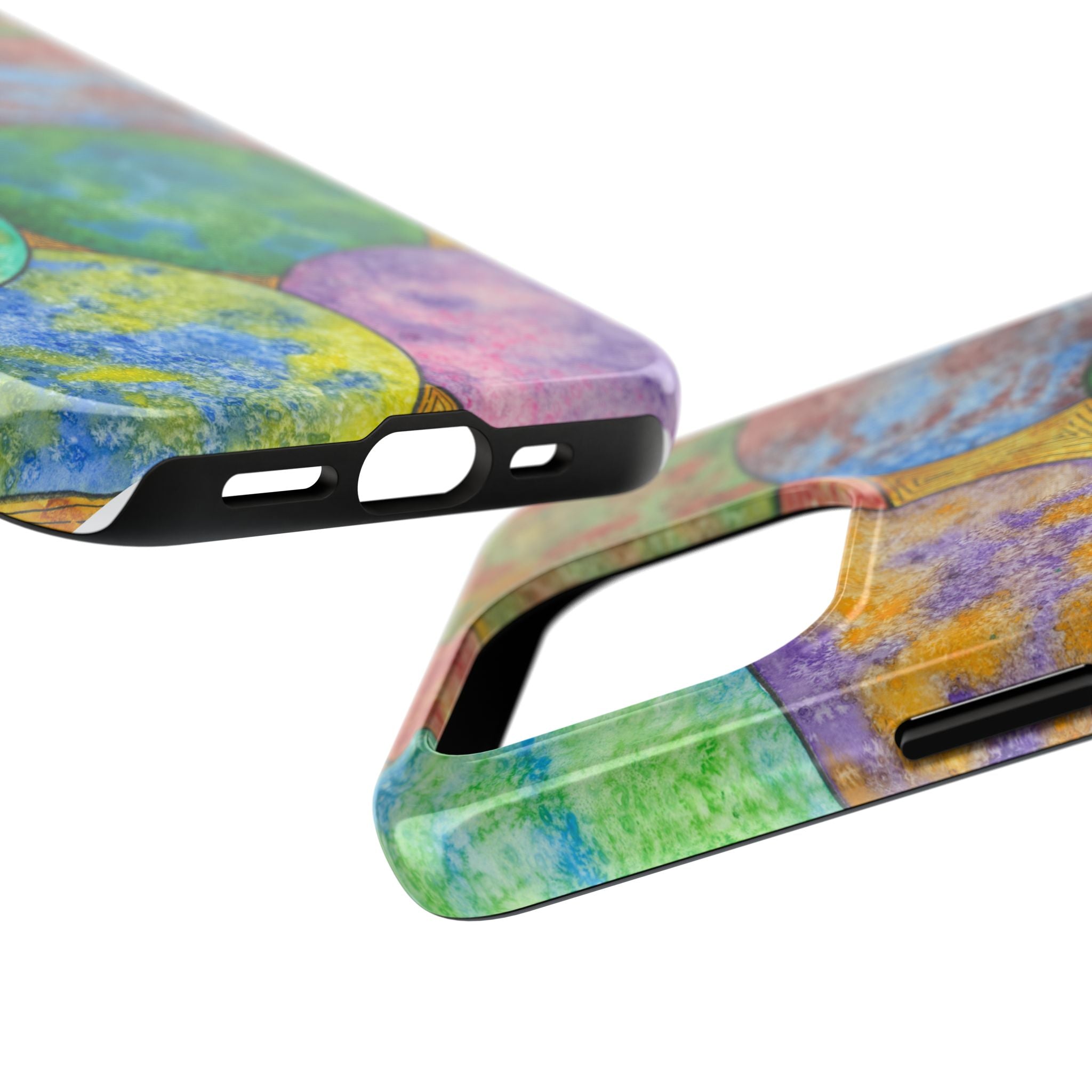 Tough Phone Case - All iPhones and Samsung Galaxys - Exciting Abstract Design #61 Worlds Apart