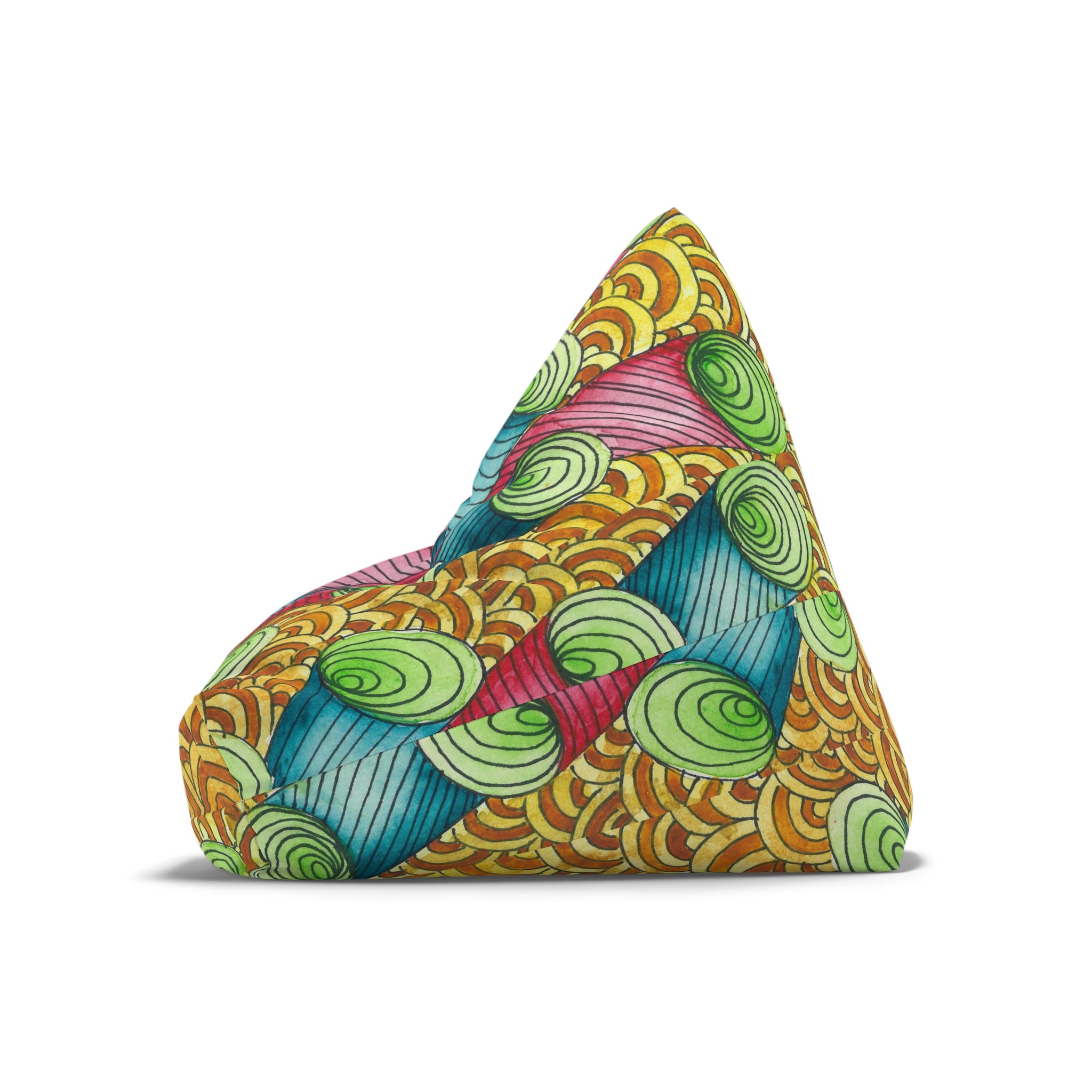 Bean Bag Chair Covers For Indoor & Outdoor - 2 Sizes - Exciting Abstract Design #93 On A Mission