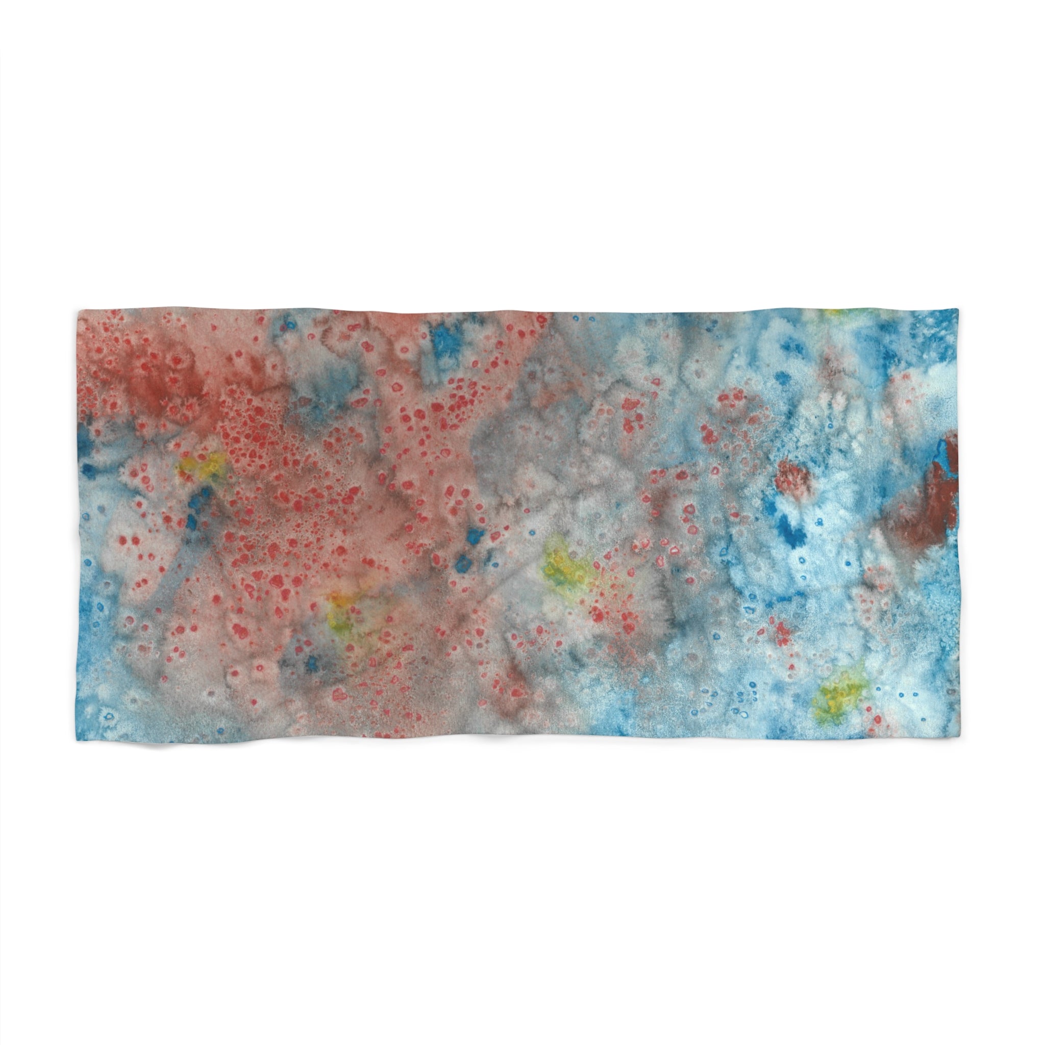 Colourful Abstract Beach Towels, Cotton Loop backing for Durability, 2 Sizes.  For Family and friends or a Special Gift #53 The Reef