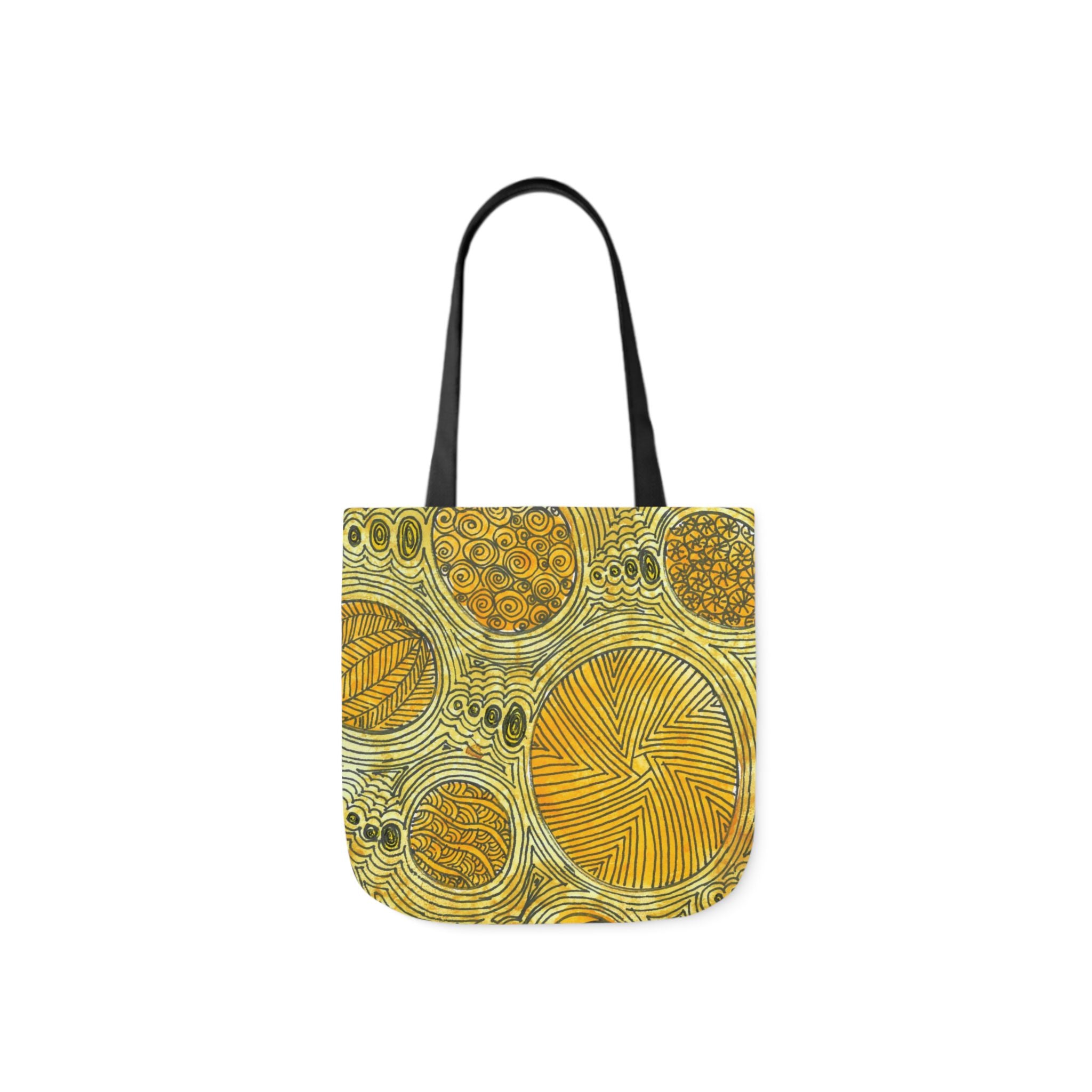 Canvas Tote Bags, Colourful Abstract Designs, 5-Color Straps, 3 Sizes.  For Family and friends or a Special Gift #38 The Conversationalist