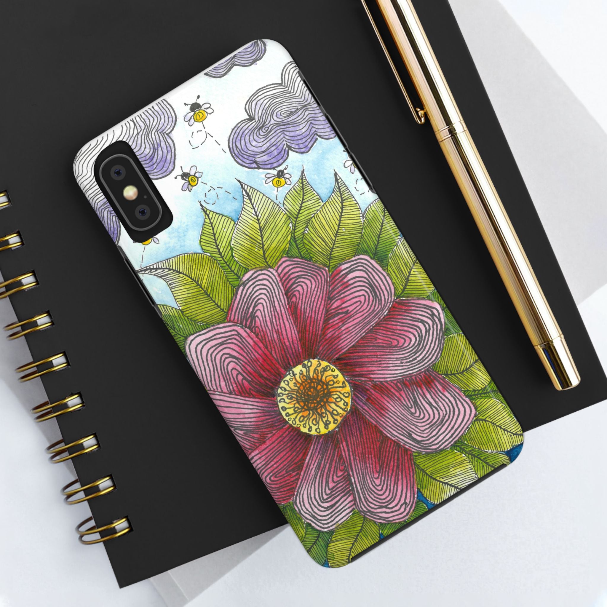 Tough Phone Case - All iPhones and Samsung Galaxys - Exciting Abstract Design  #4 Bloom'n