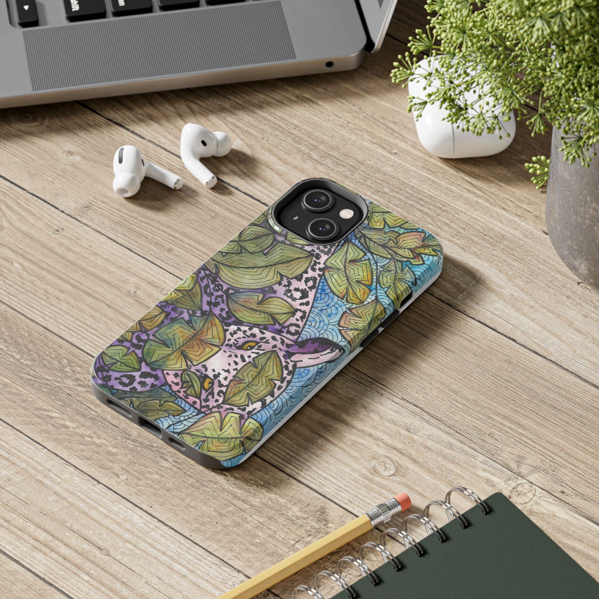 Tough Phone Case - All iPhones and Samsung Galaxys - Exciting Abstract Design #76 Purrfect Blend